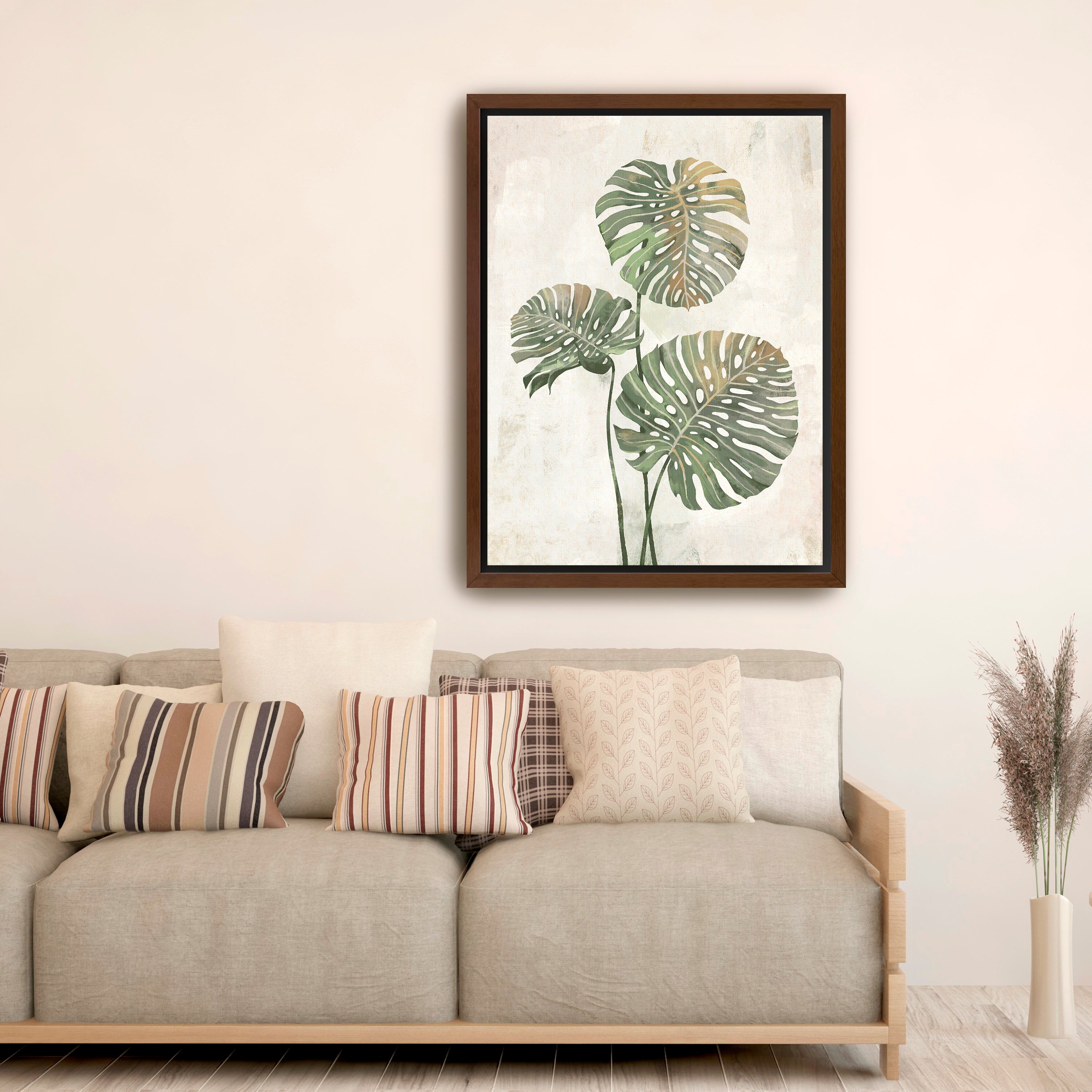 Monstera Leaves Canvas Giclee