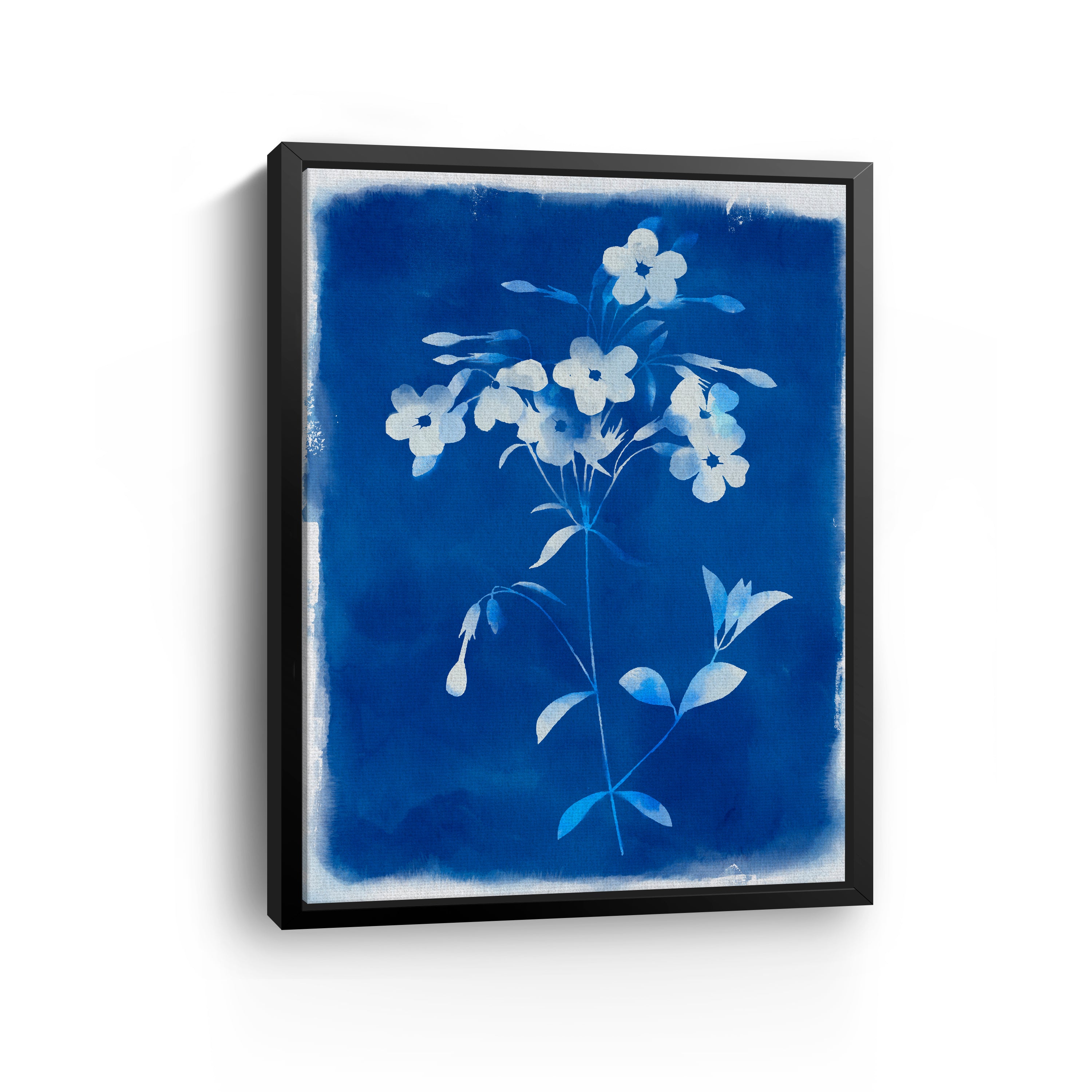 Blue Wild Flowers Canvas Giclee