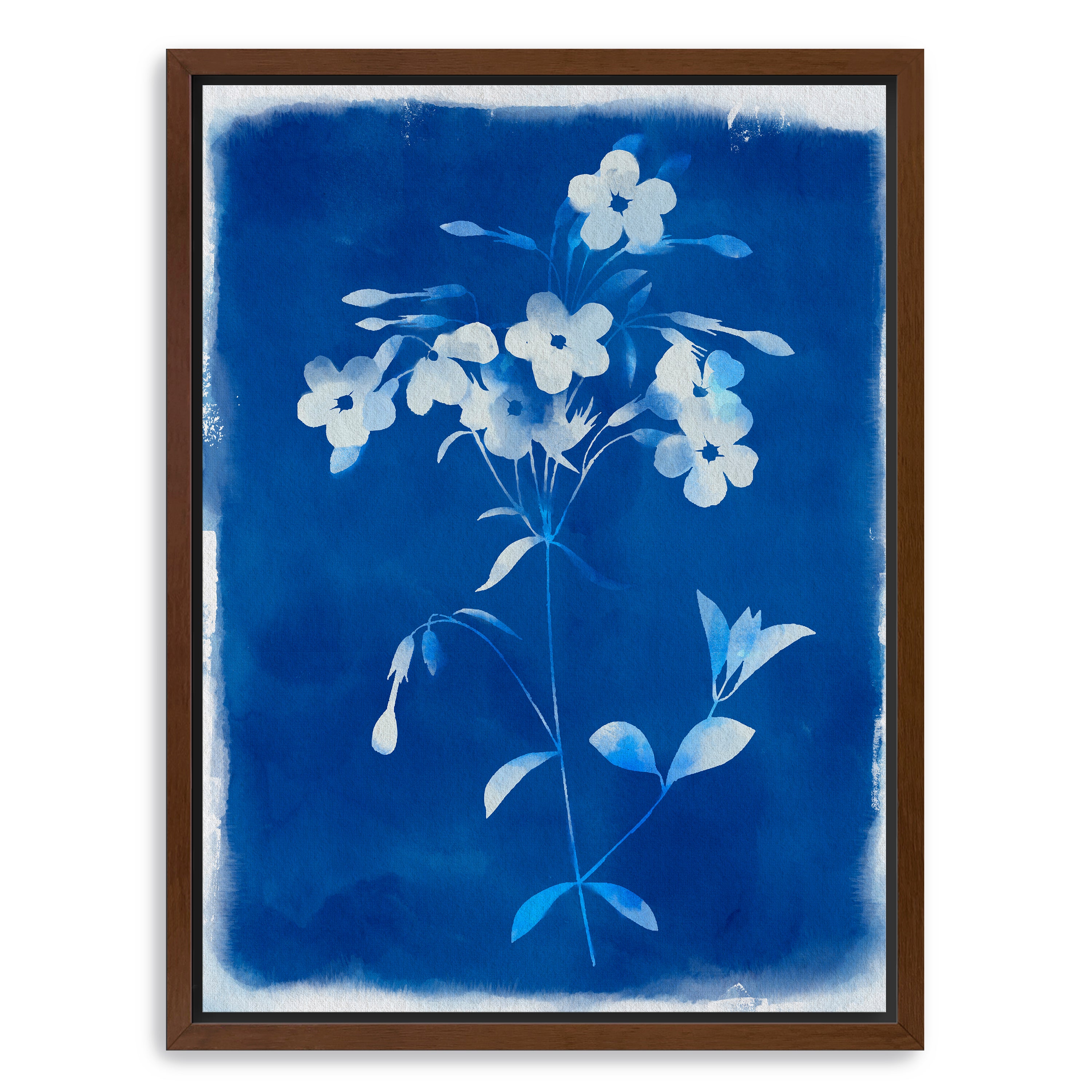Blue Wild Flowers Canvas Giclee