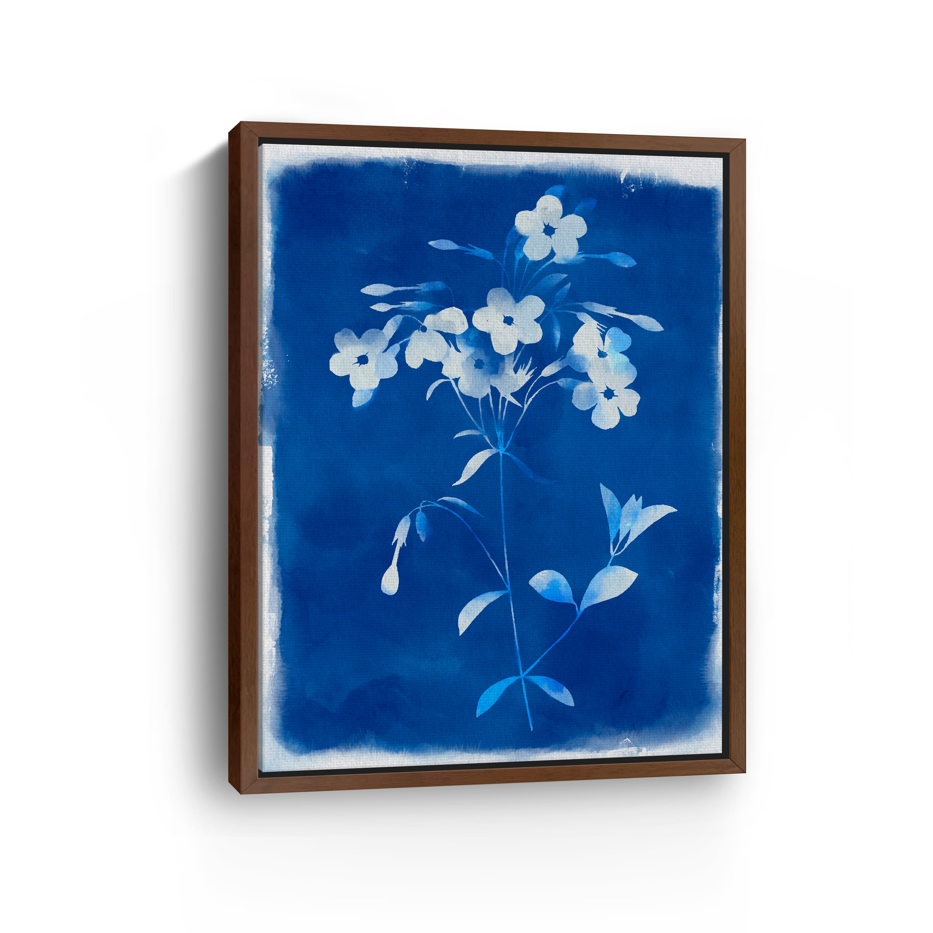 Blue Wild Flowers Canvas Giclee