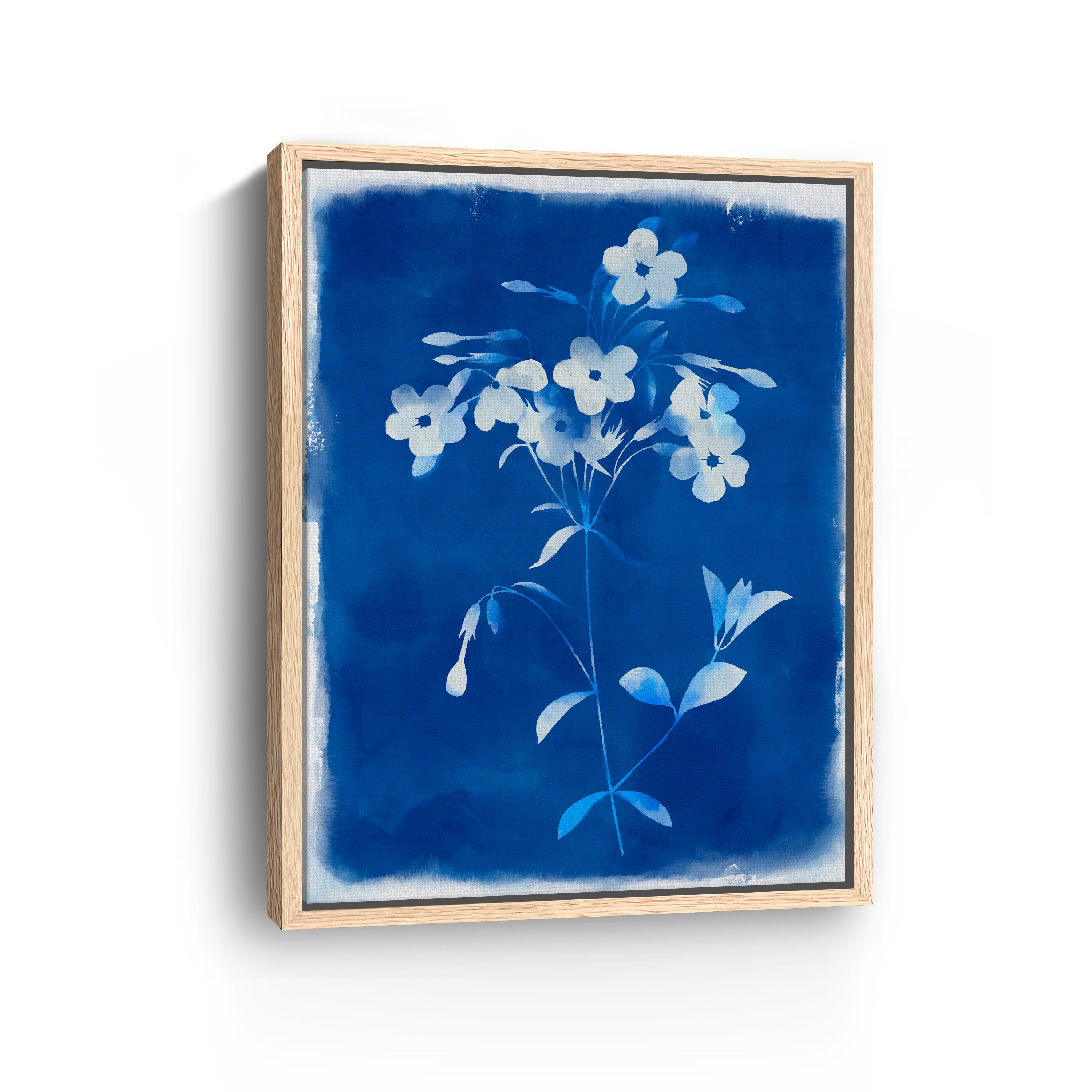 Blue Wild Flowers Canvas Giclee
