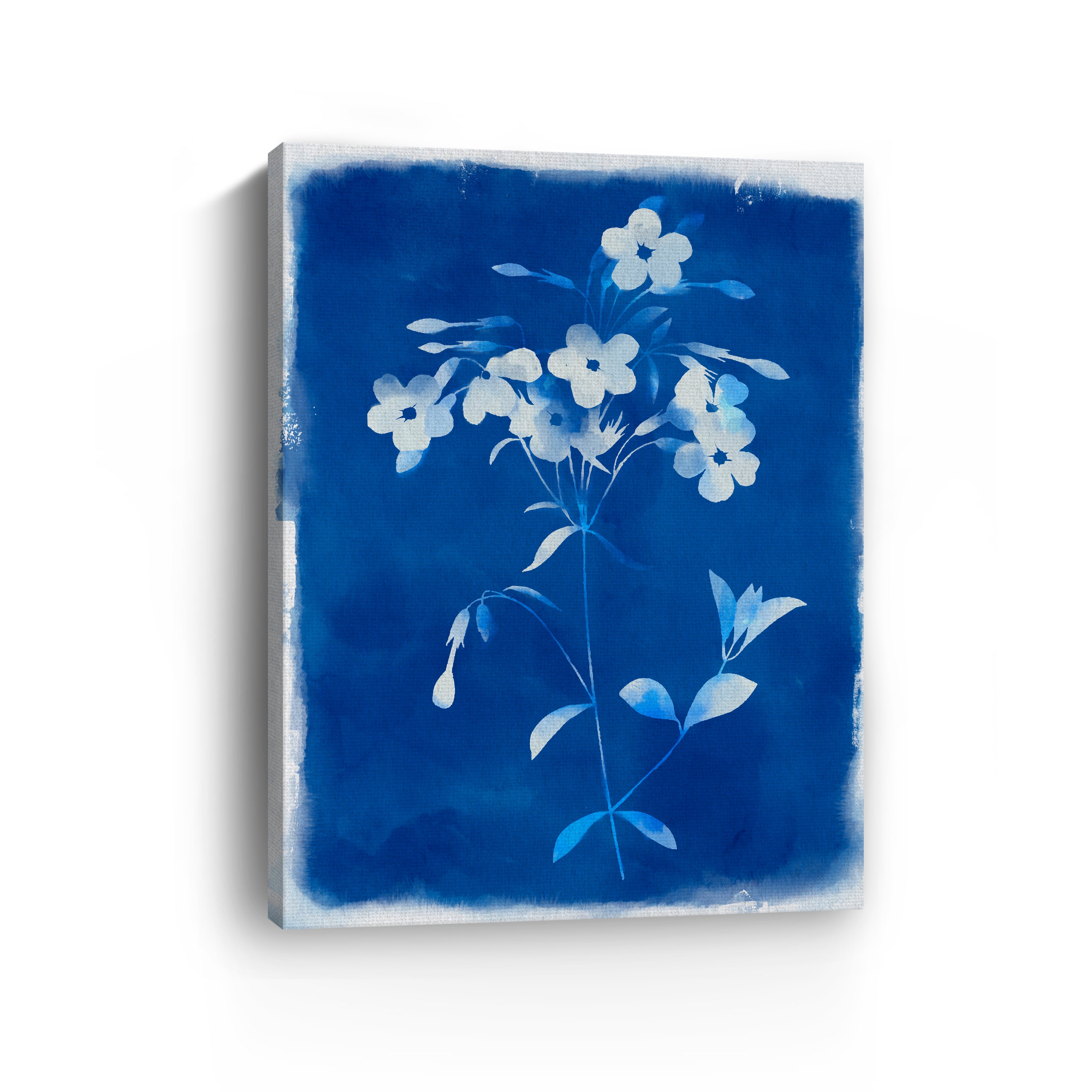 Blue Wild Flowers Canvas Giclee