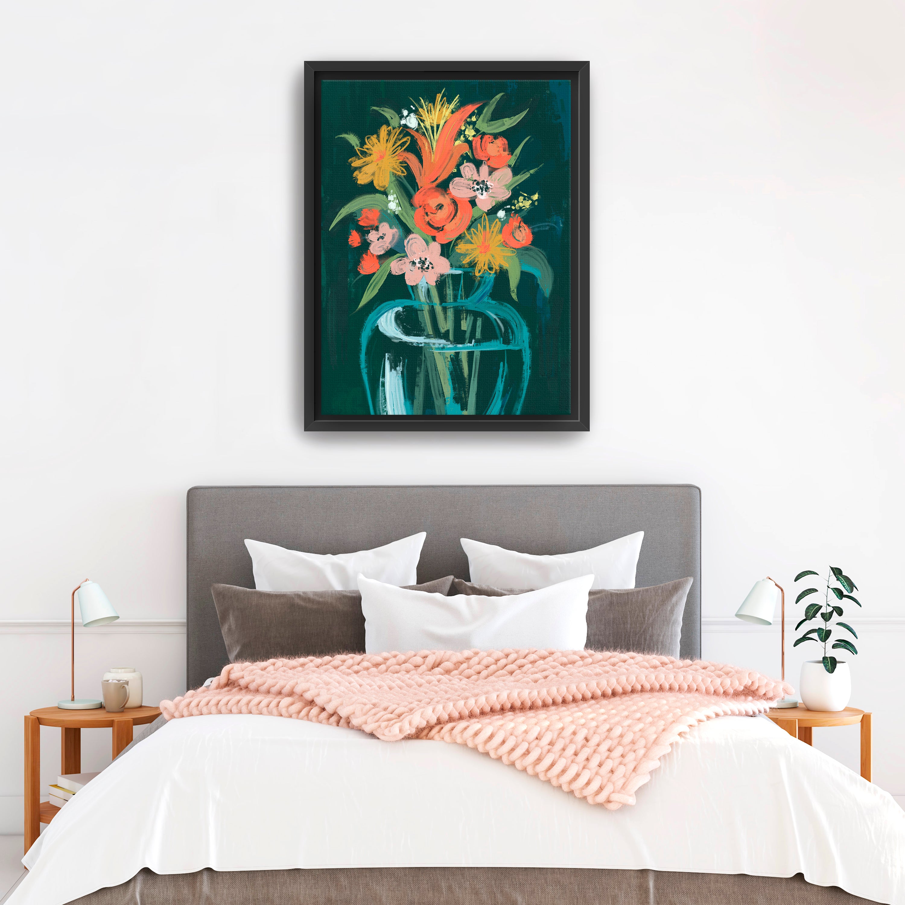 Abstract vase Canvas Giclee