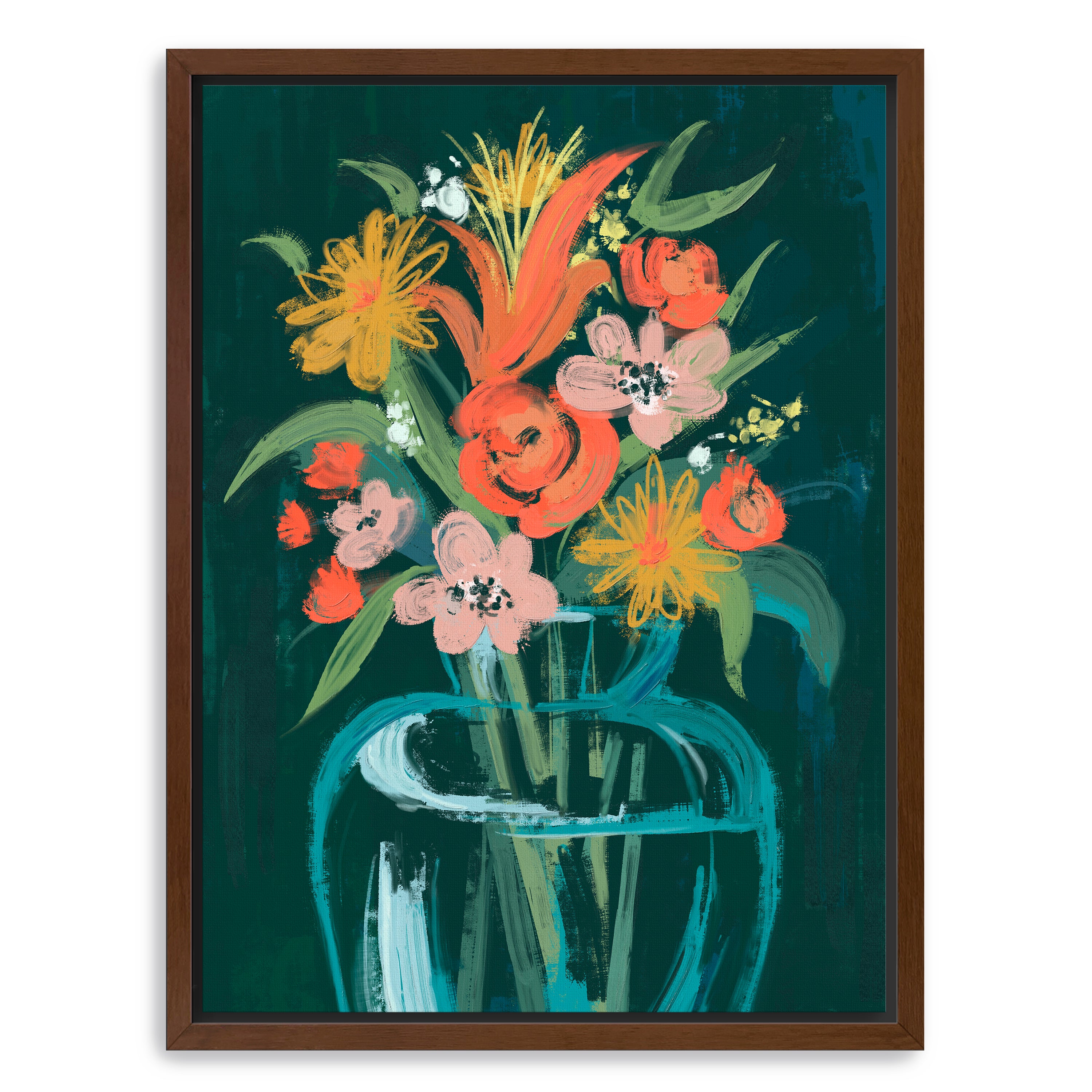 Abstract vase Canvas Giclee
