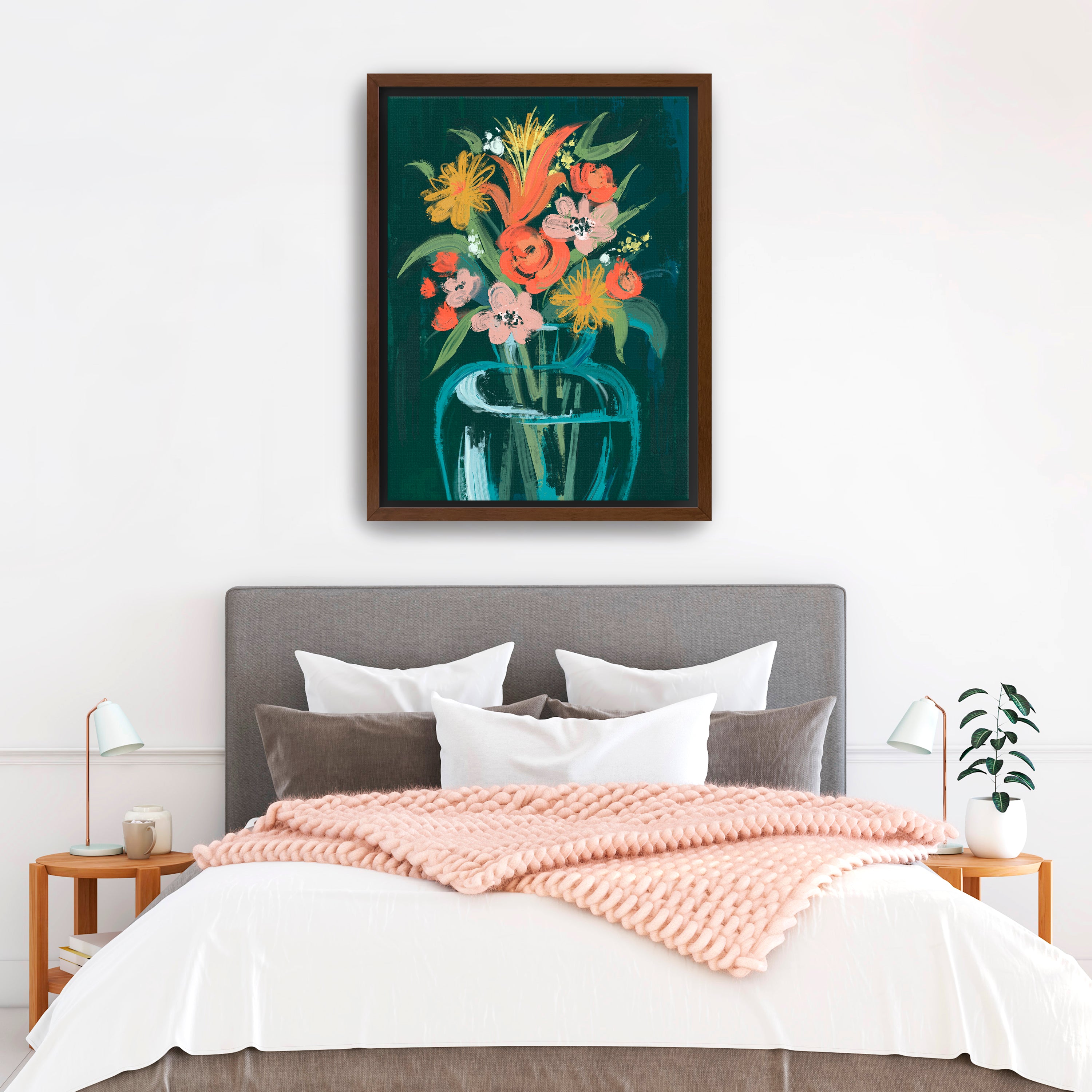 Abstract vase Canvas Giclee