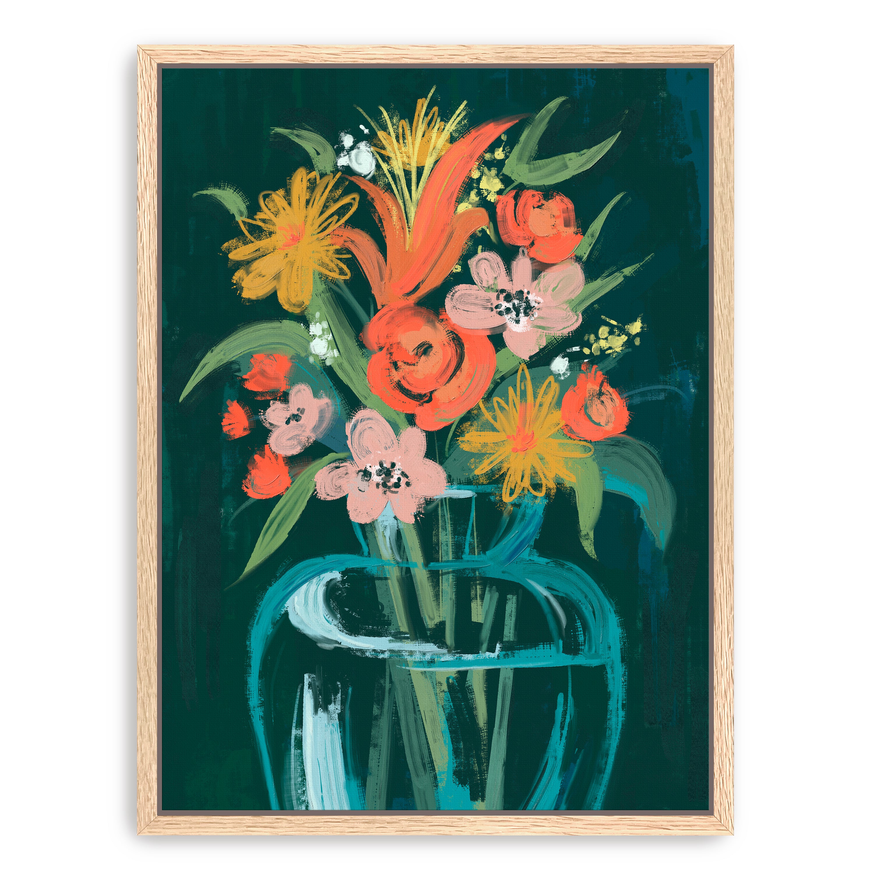 Abstract vase Canvas Giclee