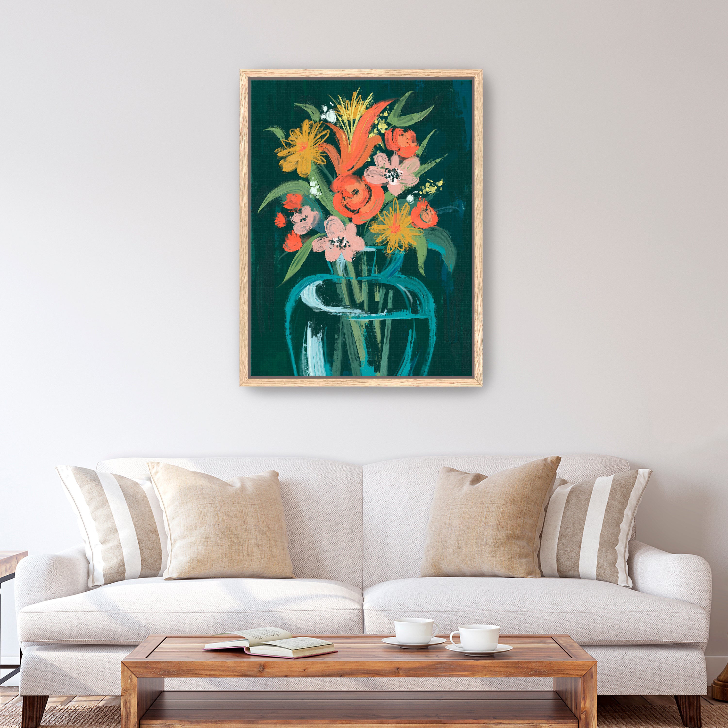 Abstract vase Canvas Giclee