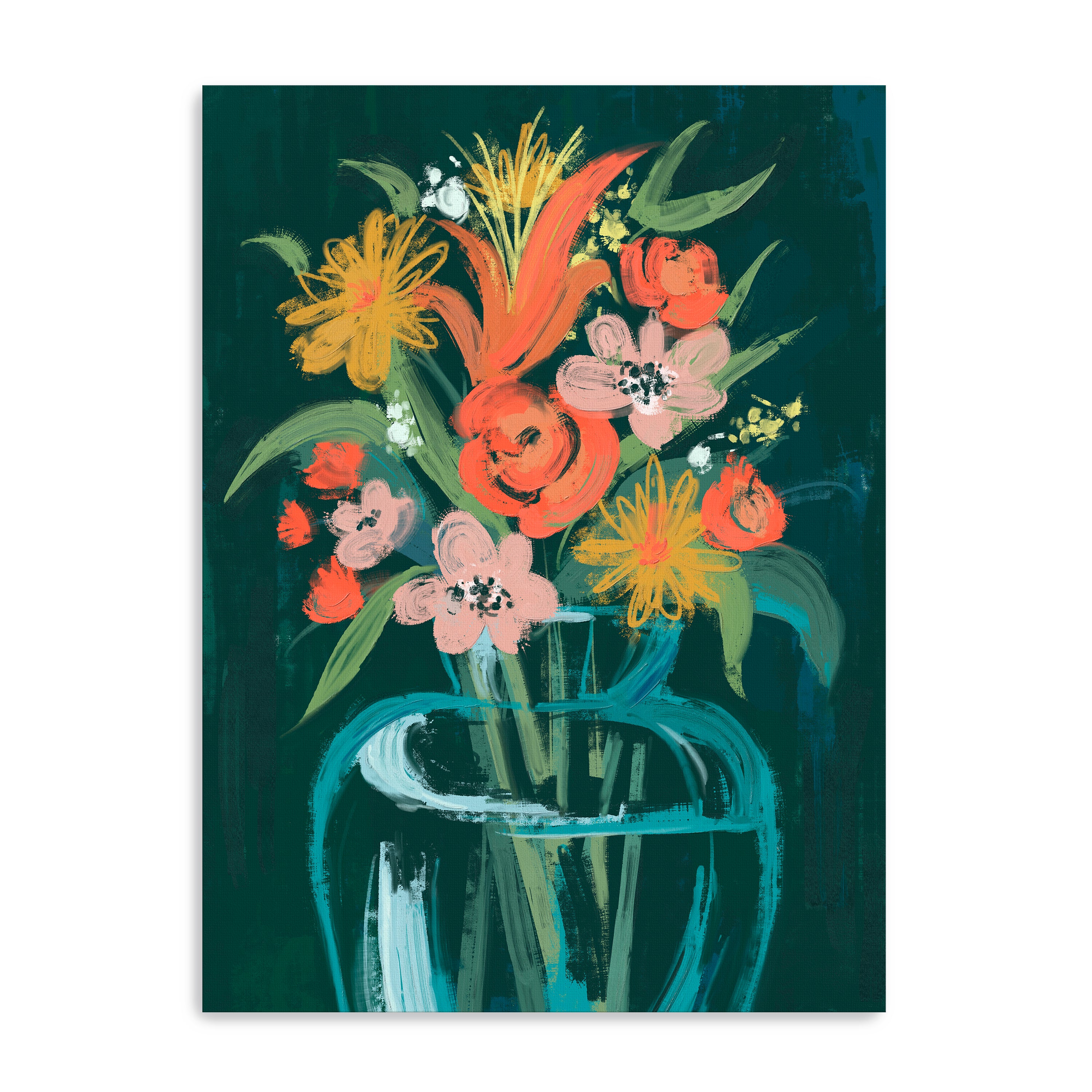Abstract vase Canvas Giclee