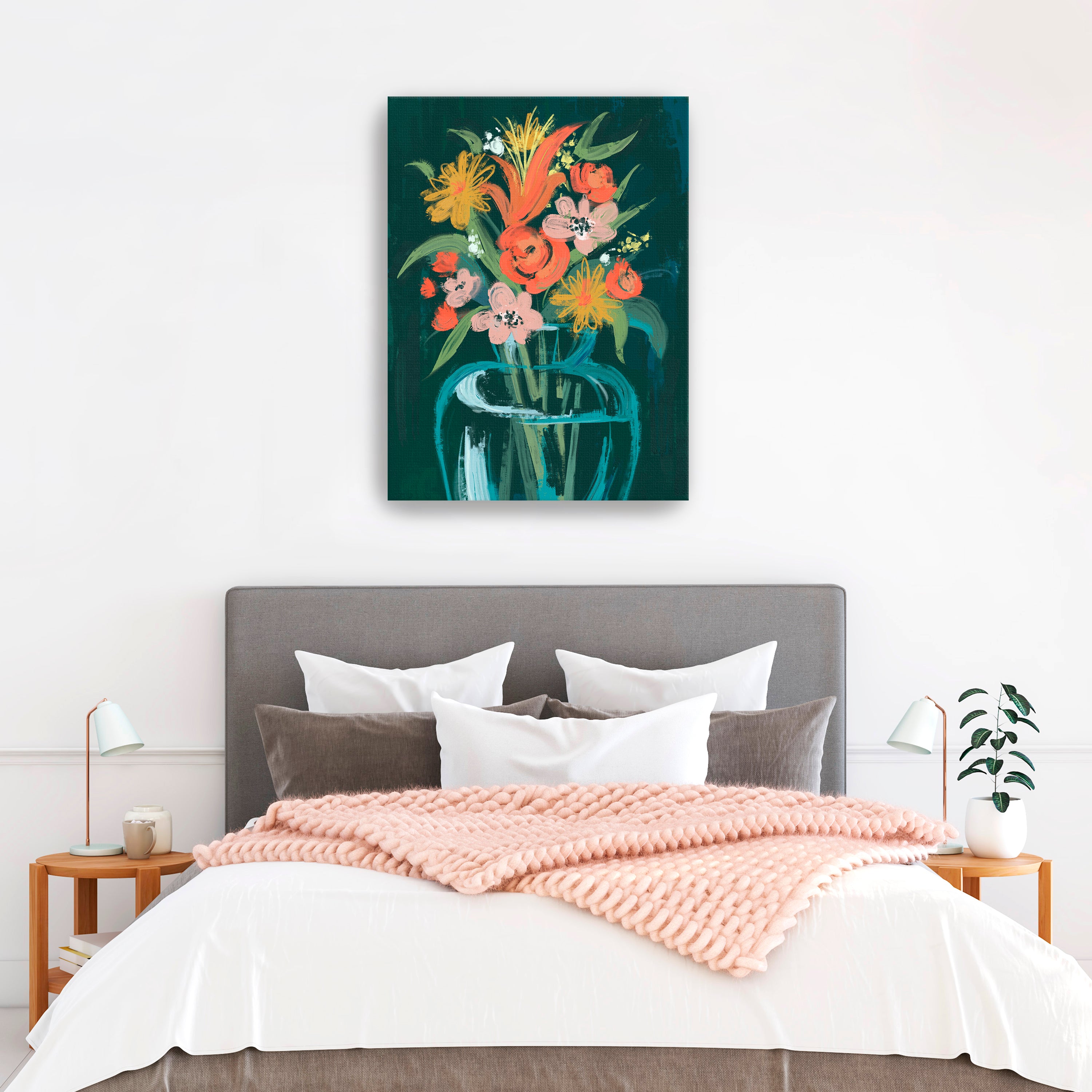 Abstract vase Canvas Giclee