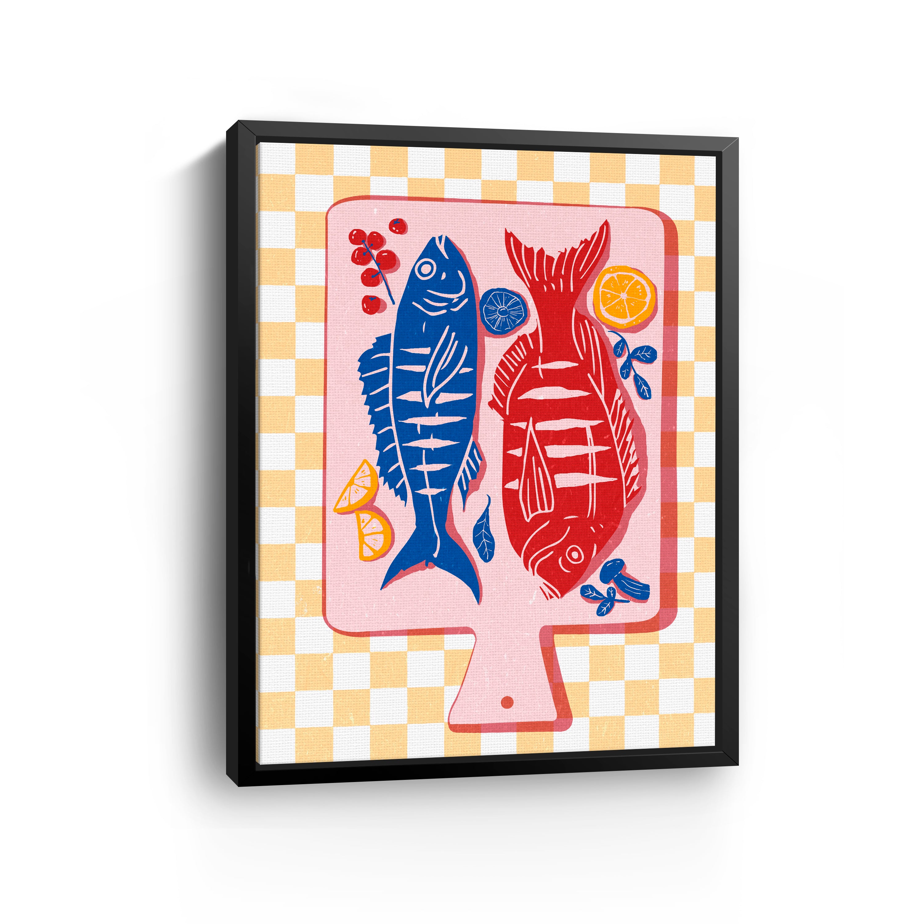 Fried Fish Canvas Giclee