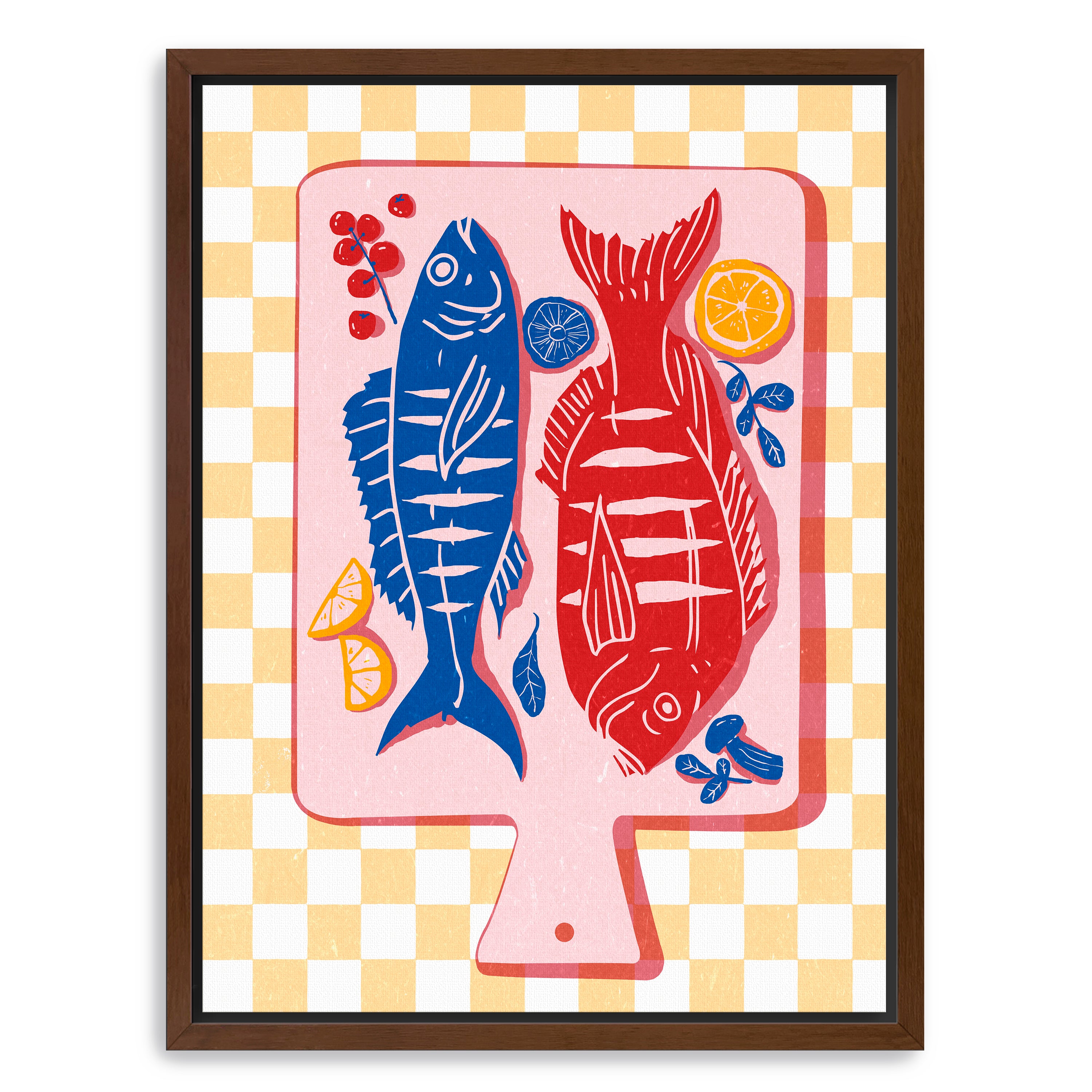 Fried Fish Canvas Giclee
