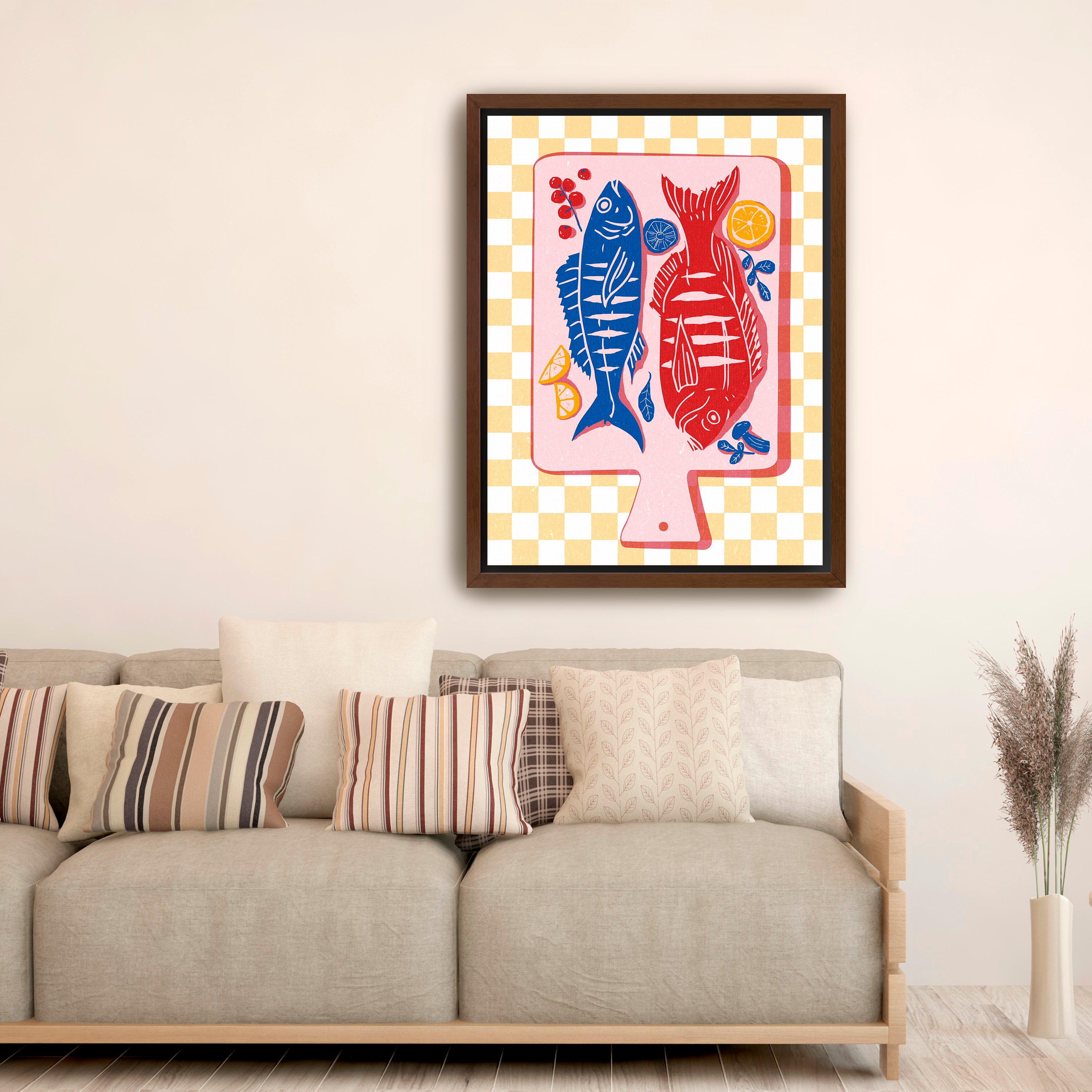 Fried Fish Canvas Giclee