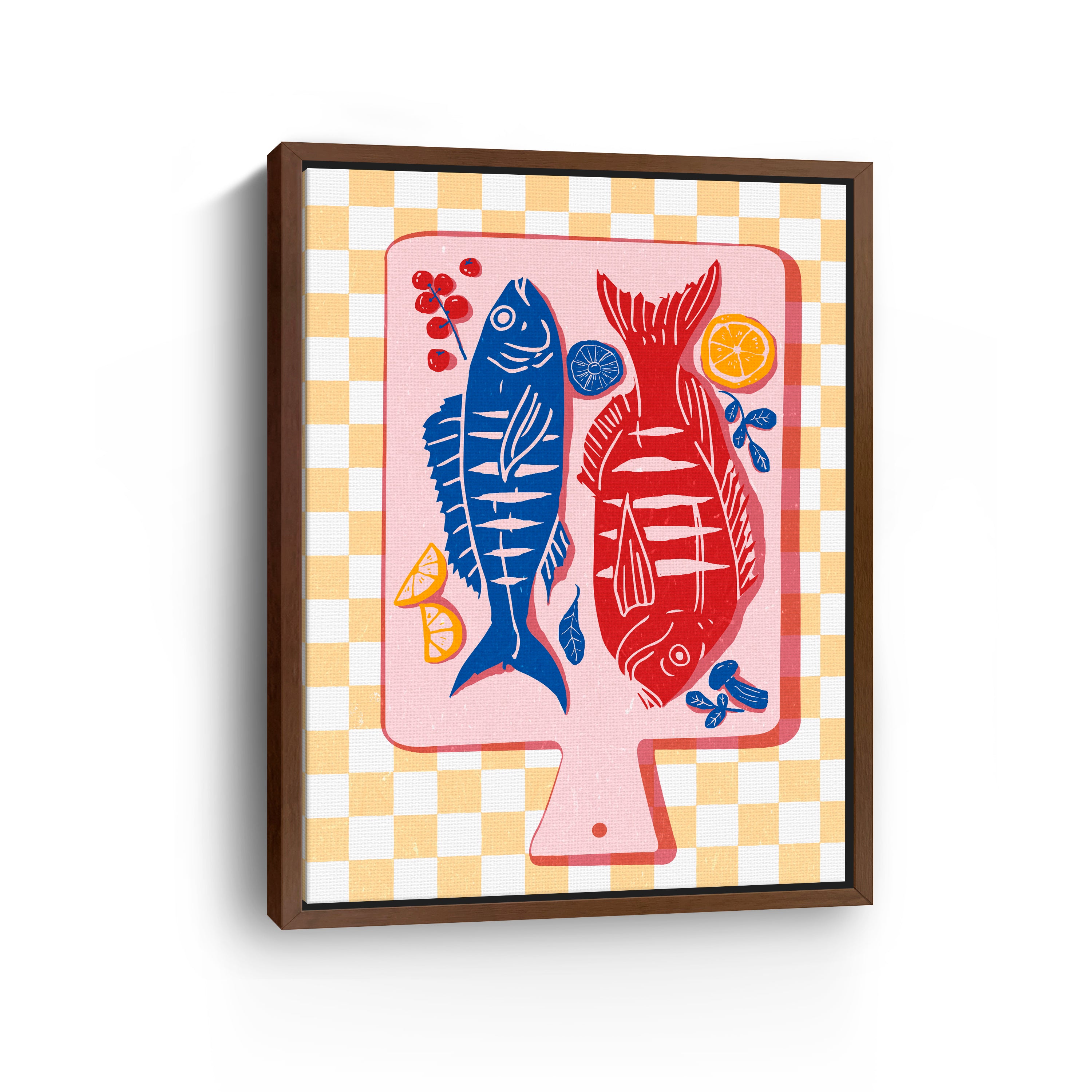 Fried Fish Canvas Giclee