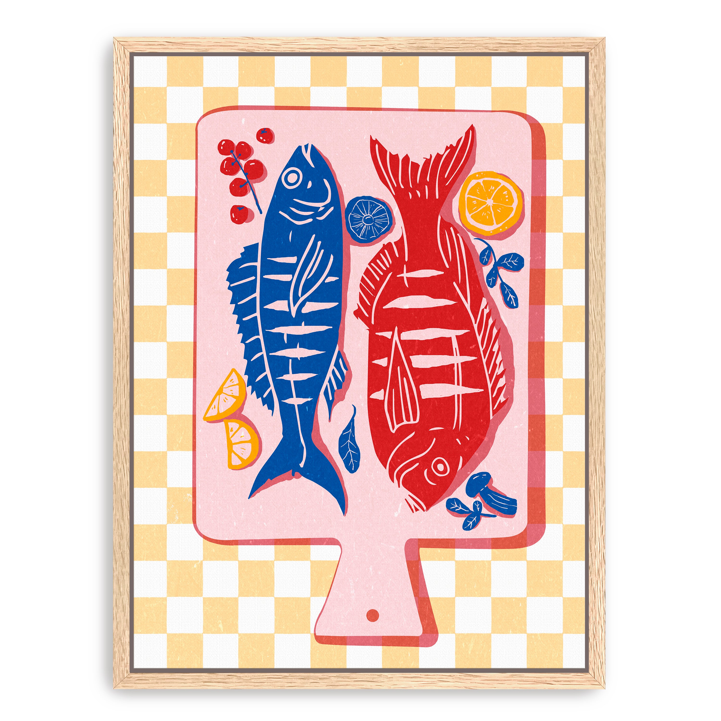 Fried Fish Canvas Giclee