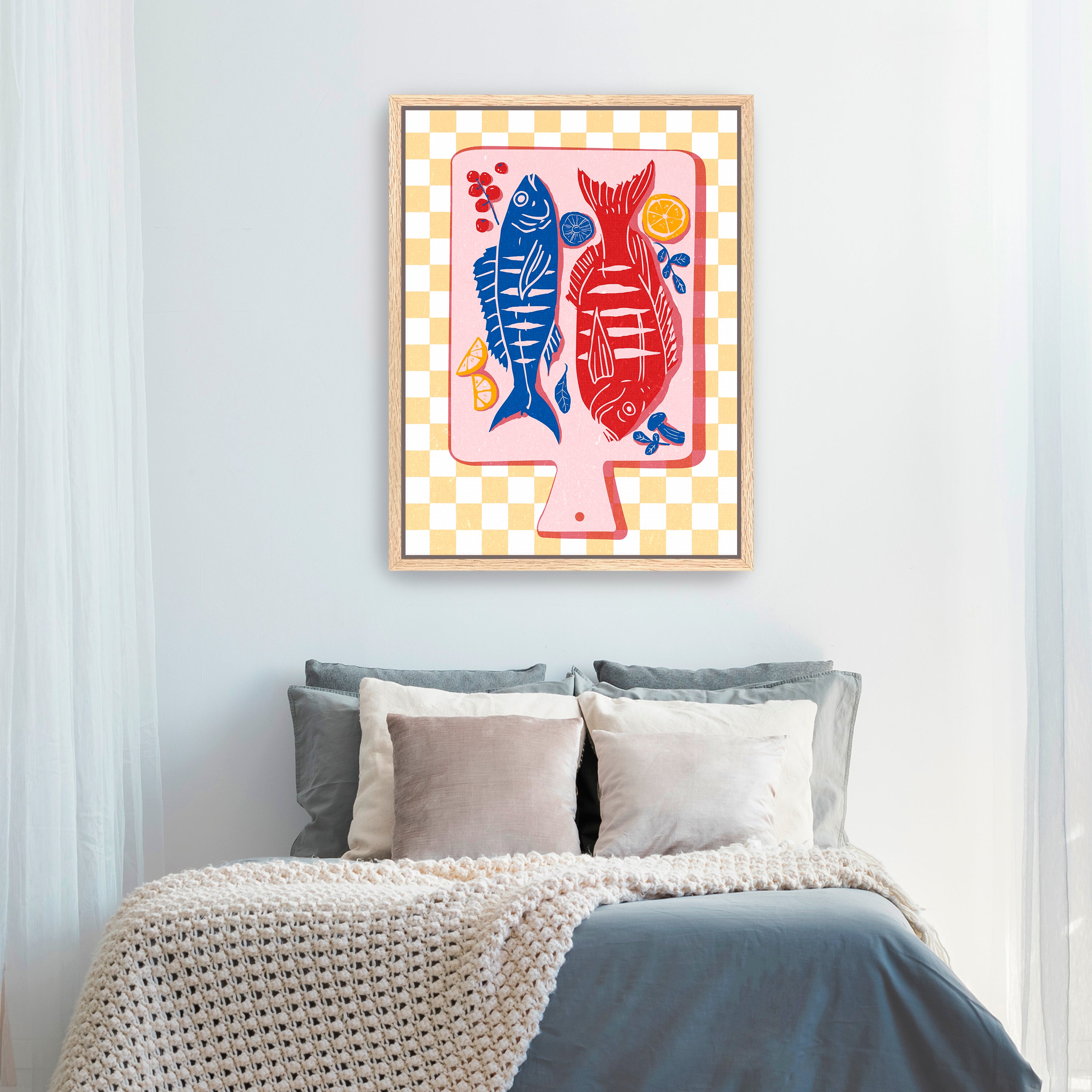 Fried Fish Canvas Giclee