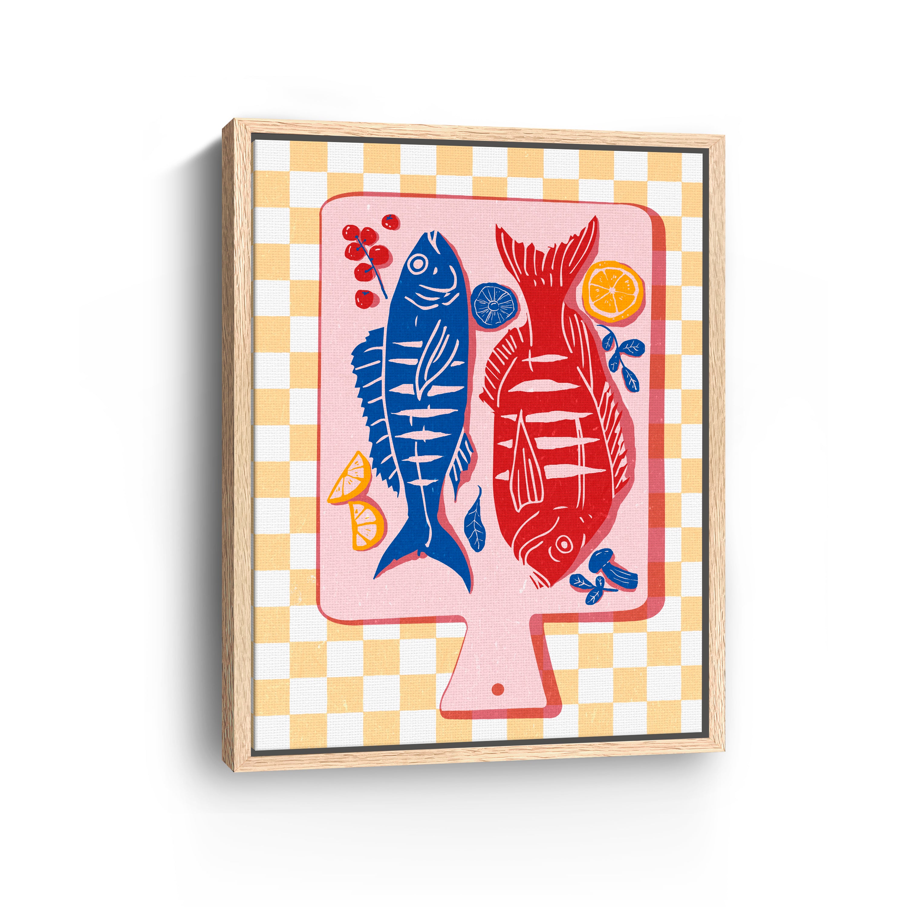 Fried Fish Canvas Giclee