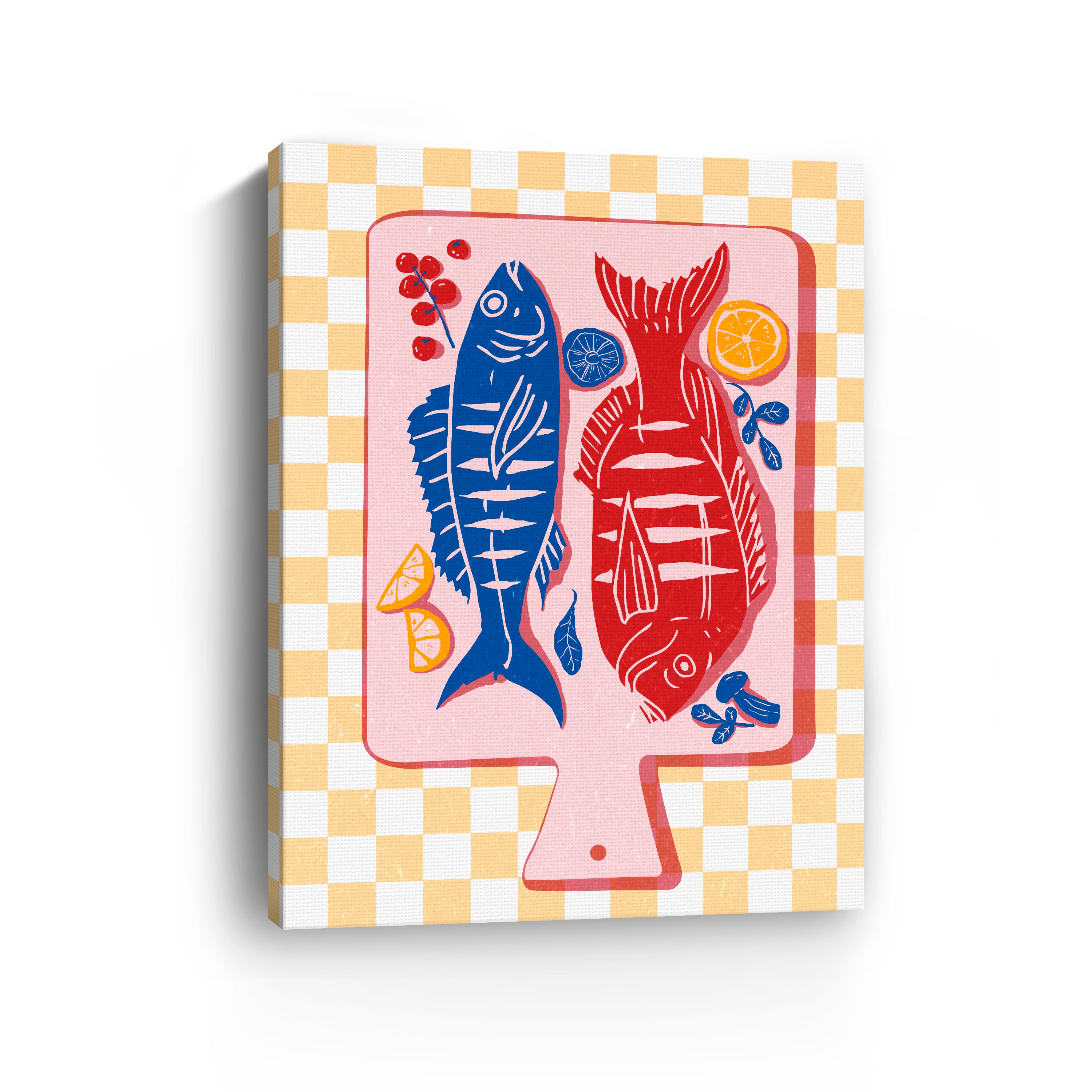 Fried Fish Canvas Giclee