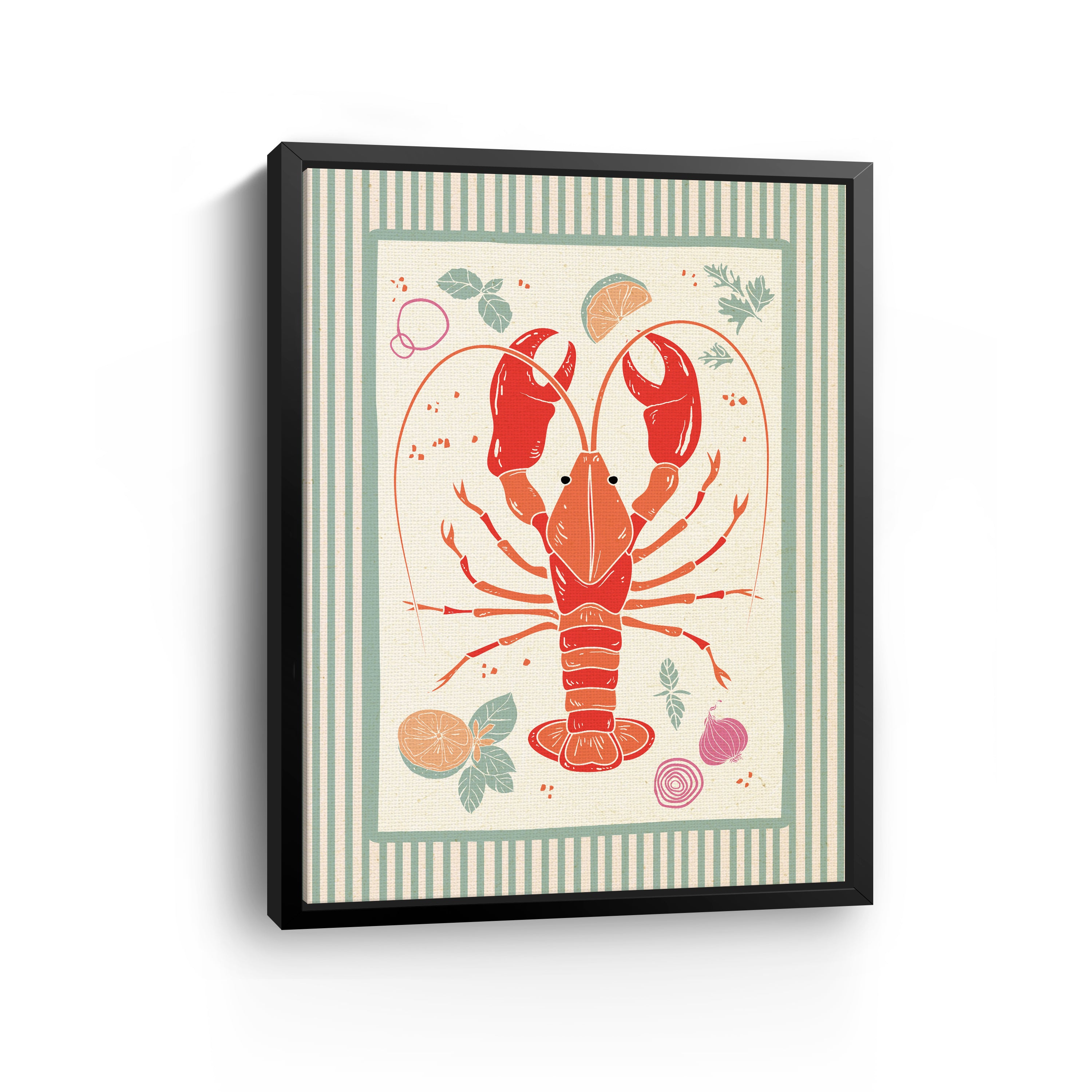 Yummy Lobster Canvas Giclee