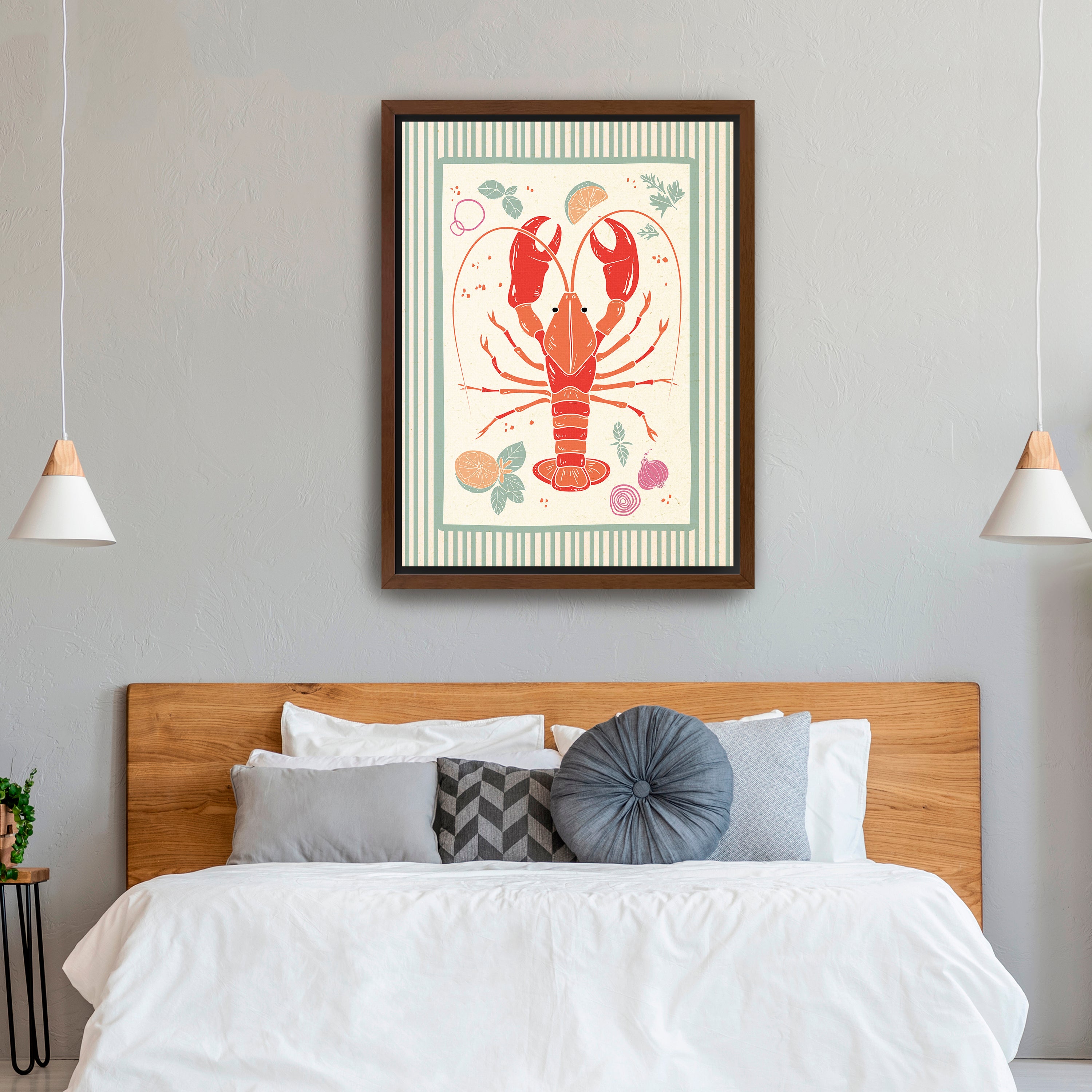 Yummy Lobster Canvas Giclee