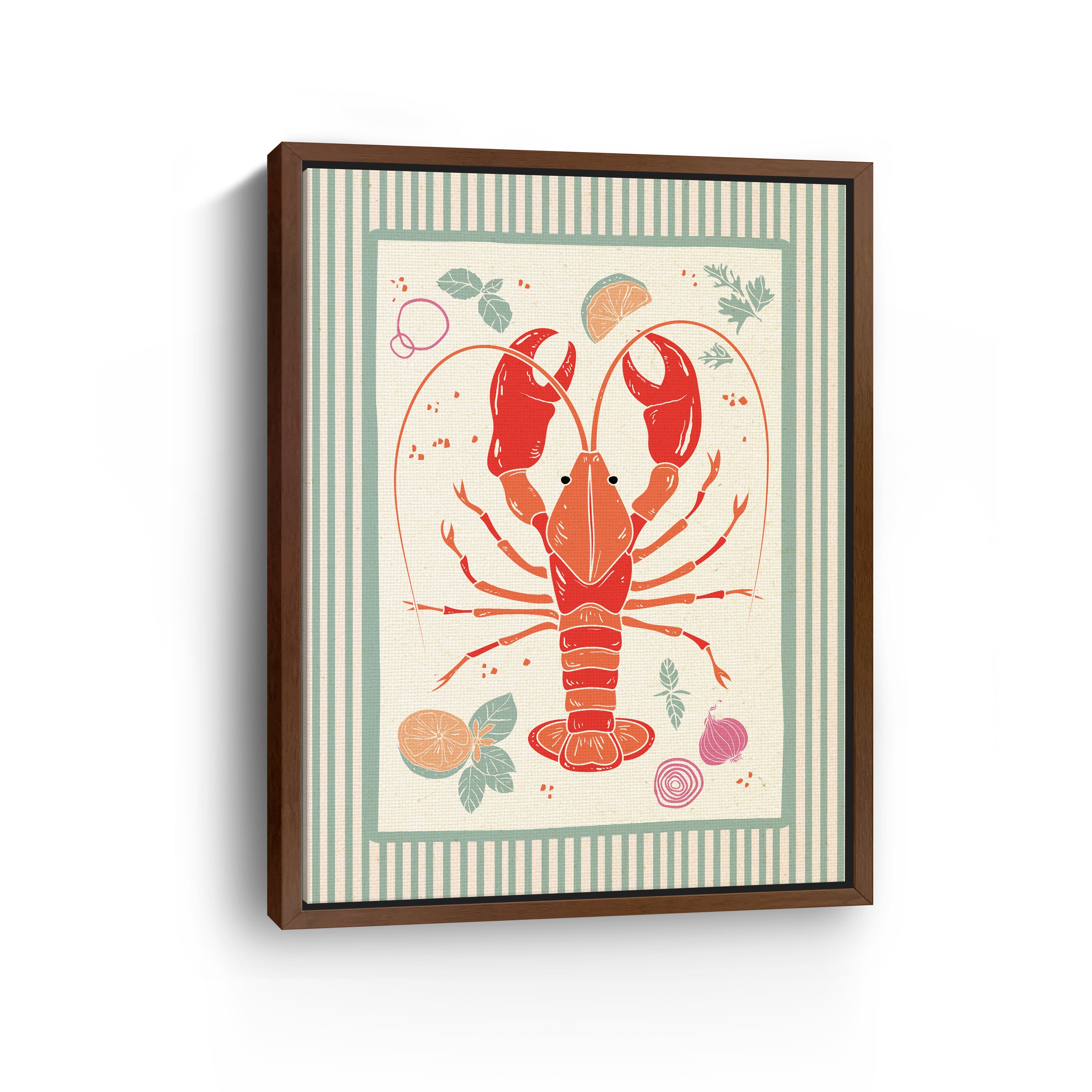 Yummy Lobster Canvas Giclee