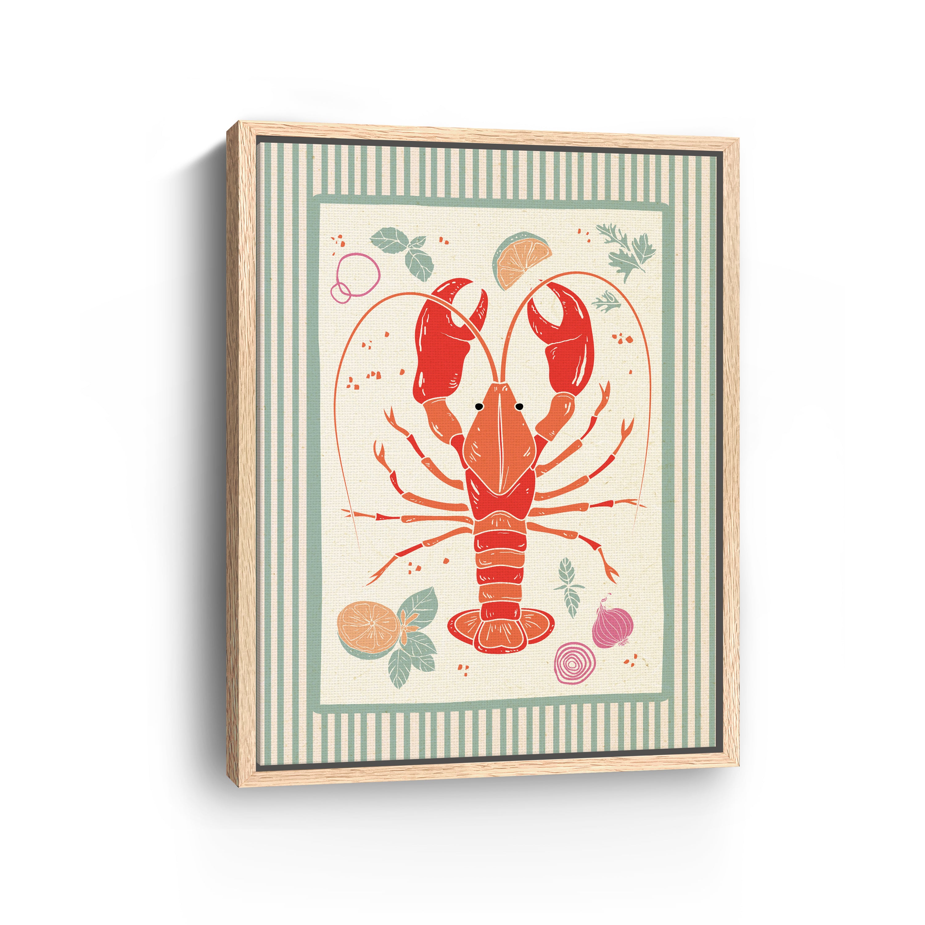Yummy Lobster Canvas Giclee