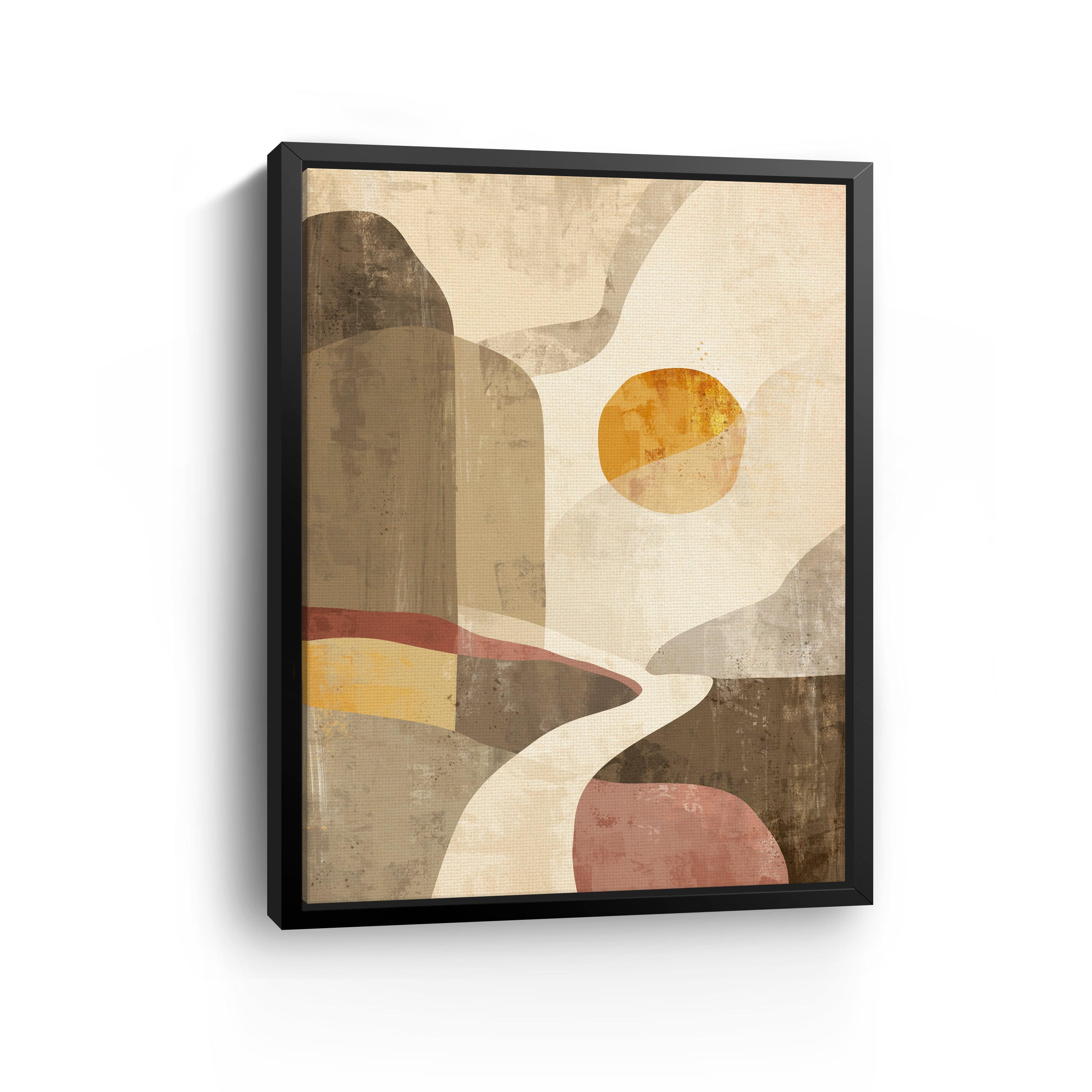 Geometric Landscape Canvas Giclee