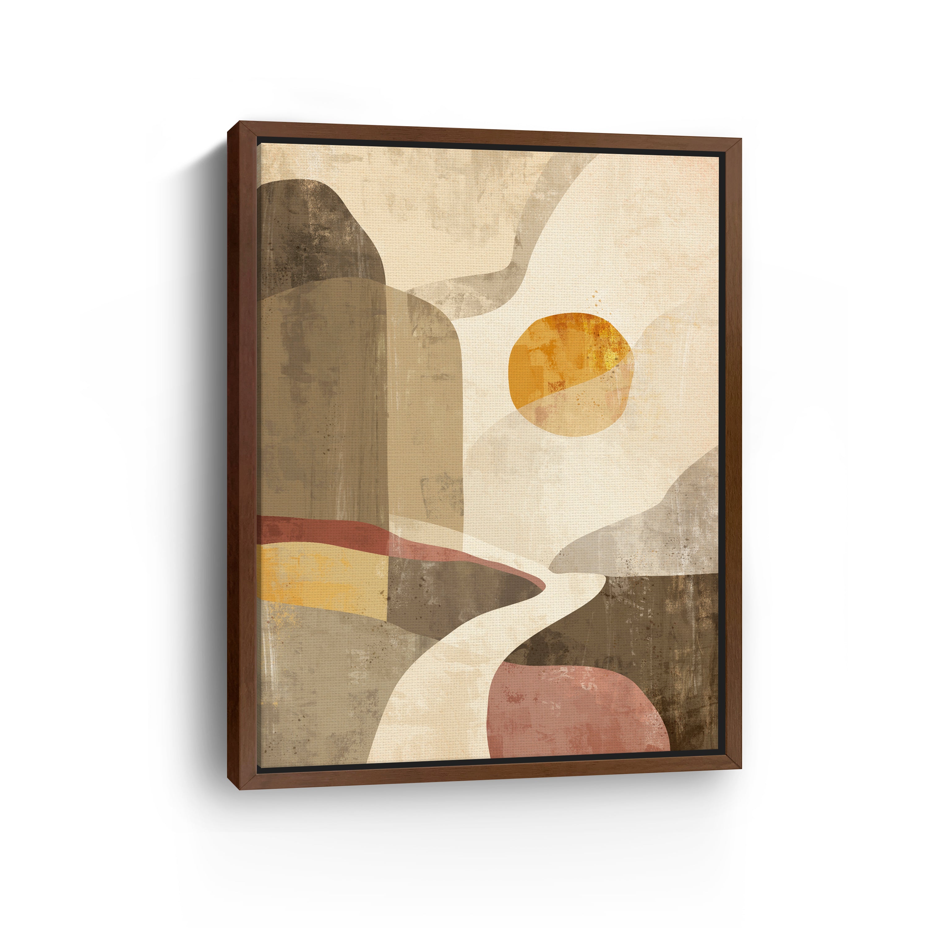 Geometric Landscape Canvas Giclee