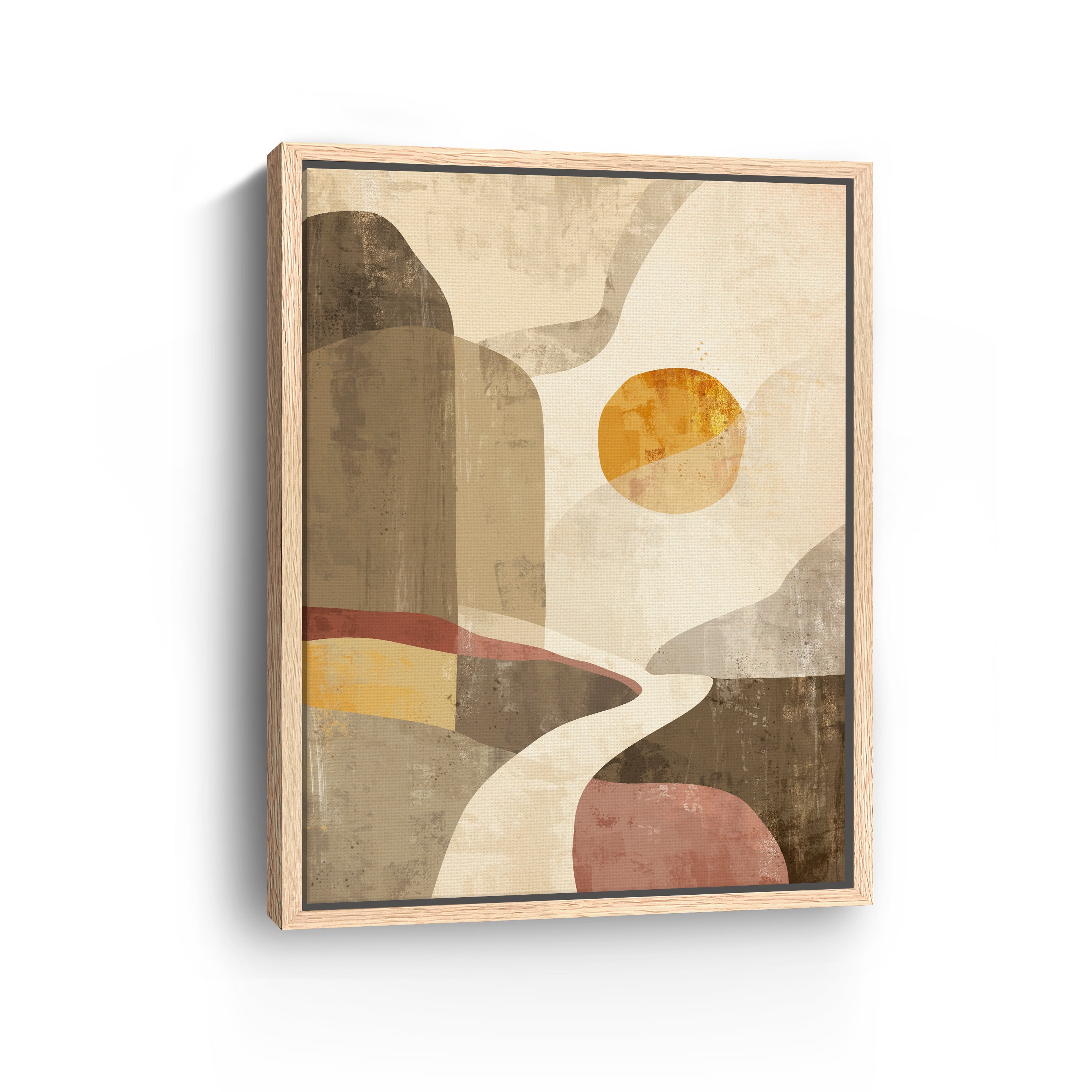 Geometric Landscape Canvas Giclee