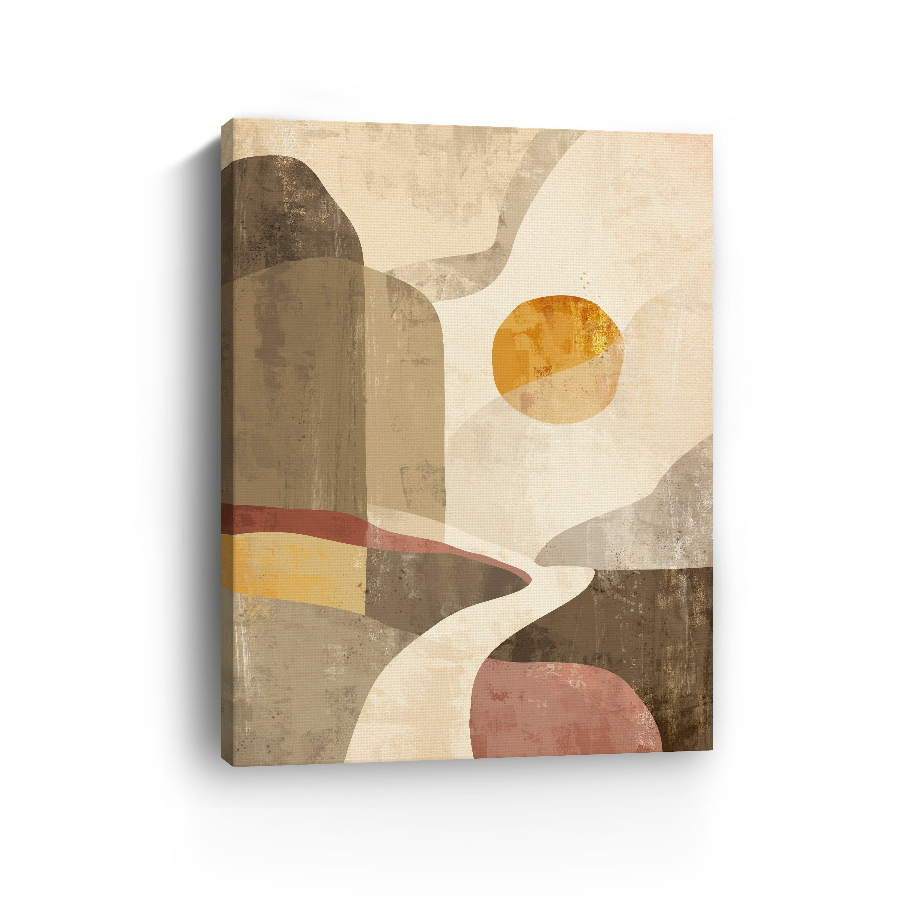 Geometric Landscape Canvas Giclee