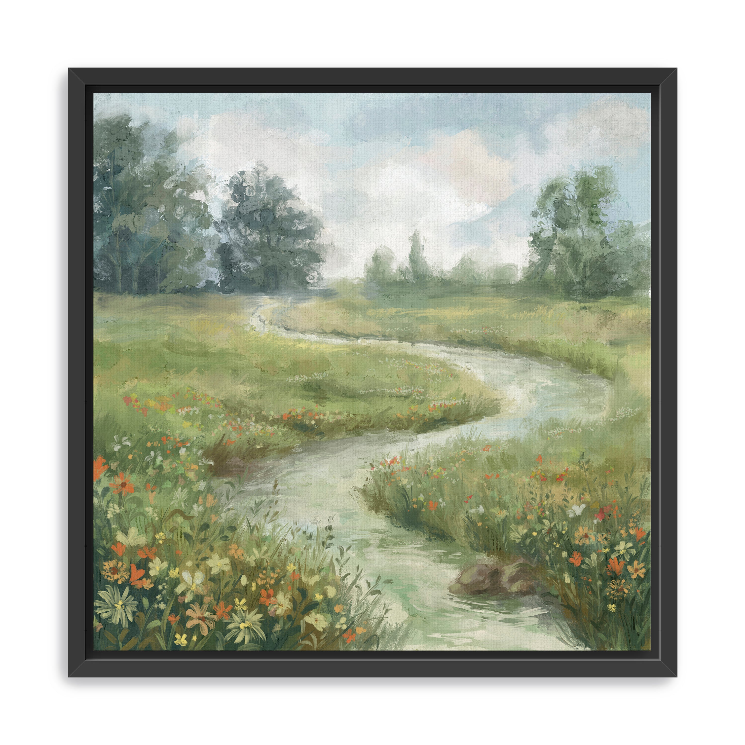 Flower river Canvas Giclee