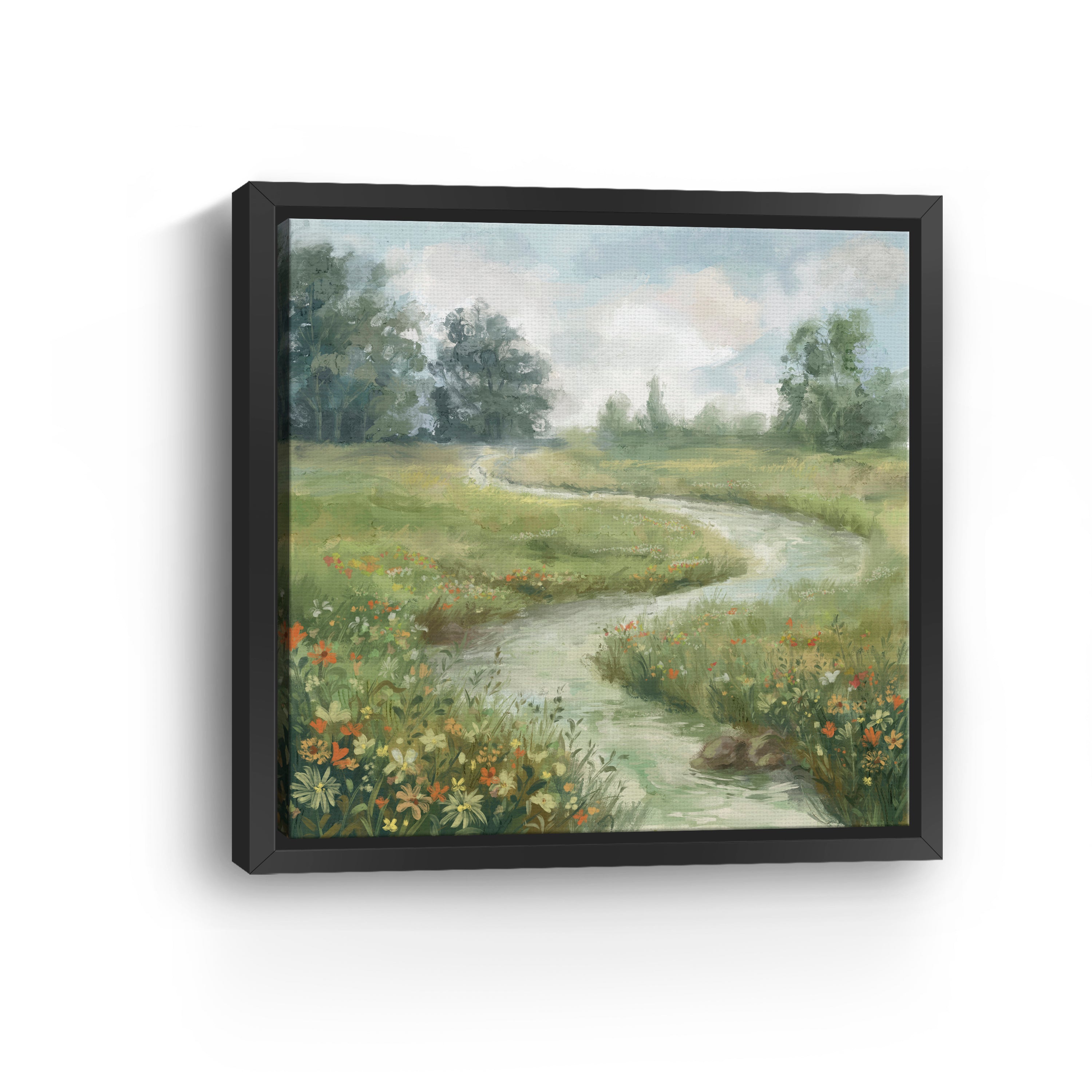 Flower river Canvas Giclee