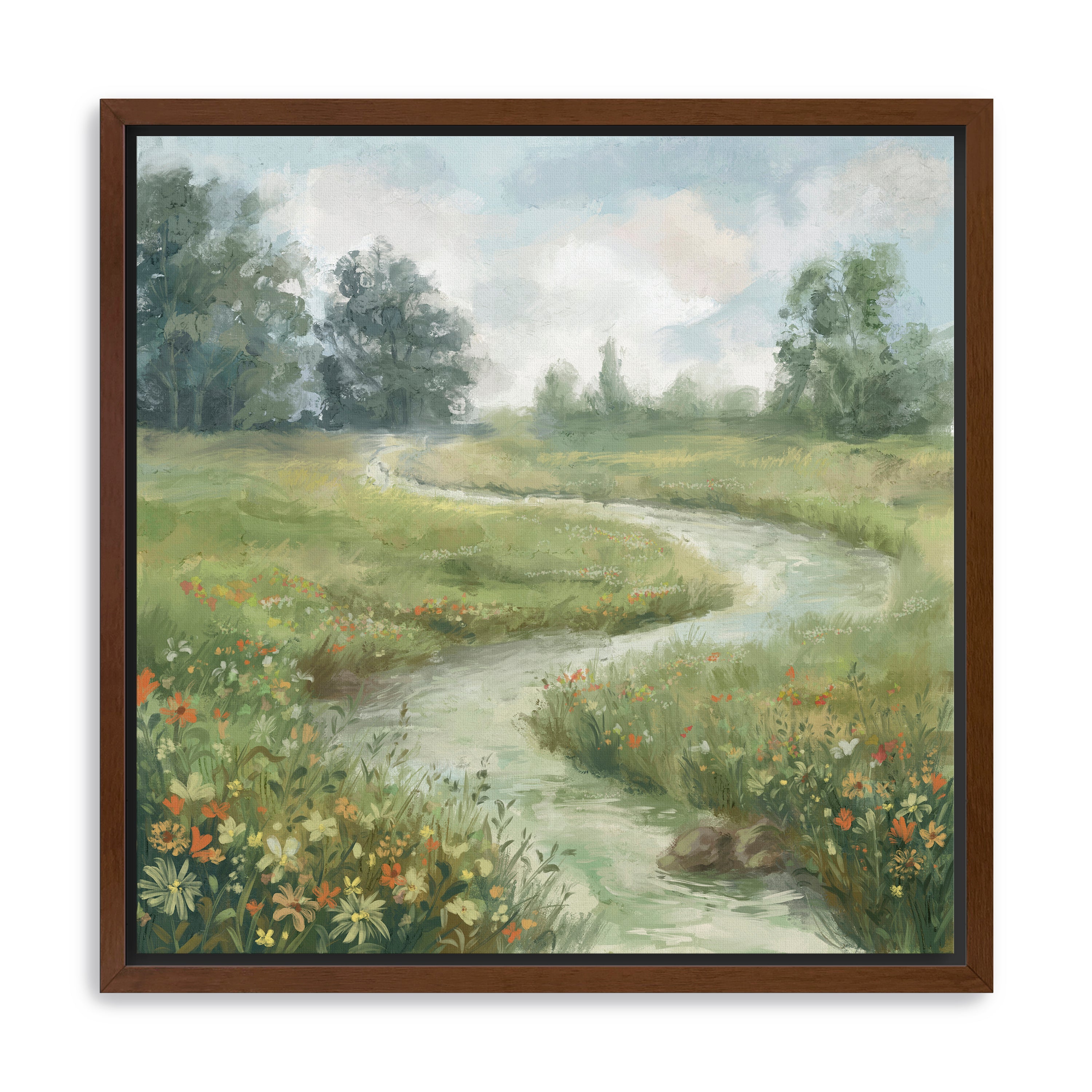 Flower river Canvas Giclee