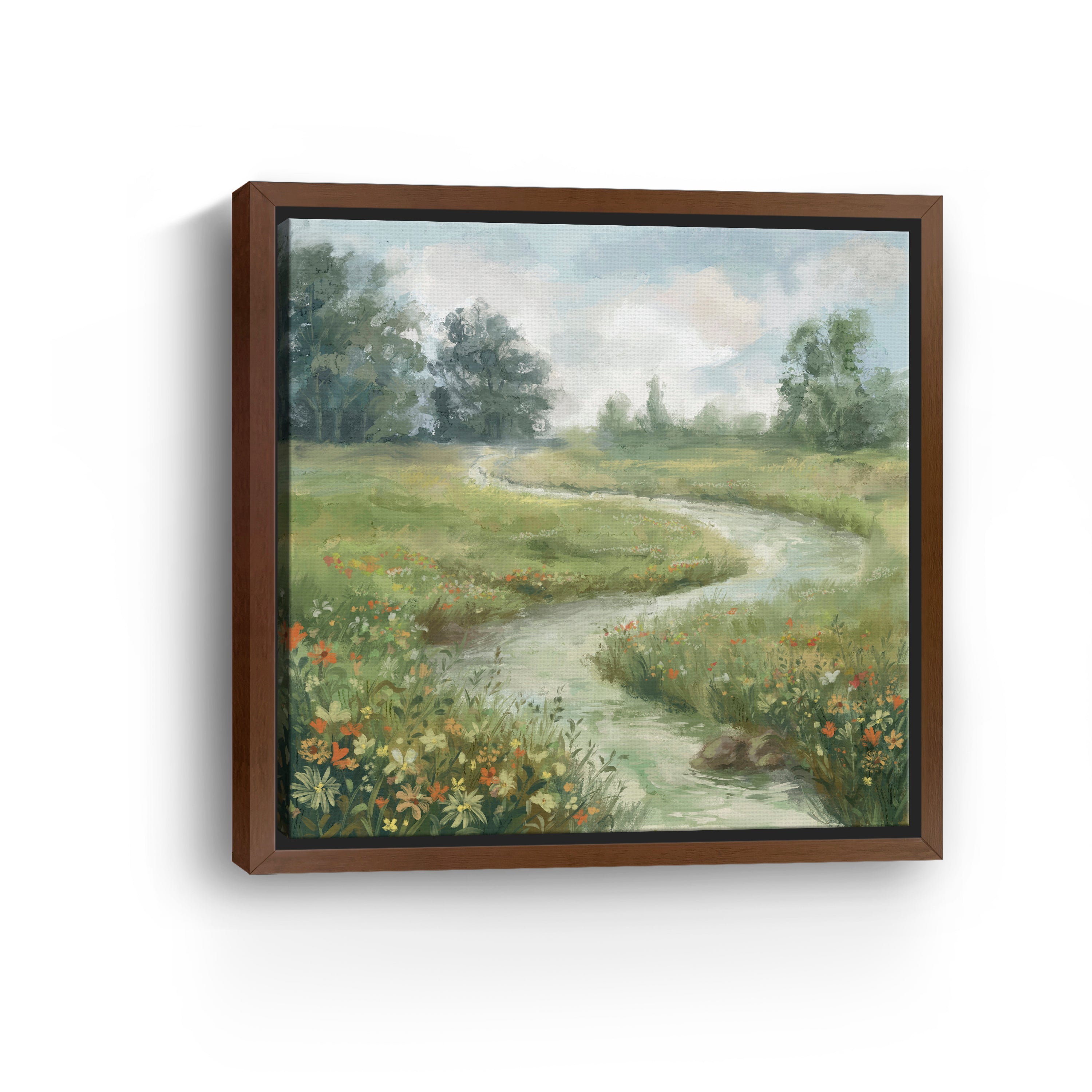 Flower river Canvas Giclee