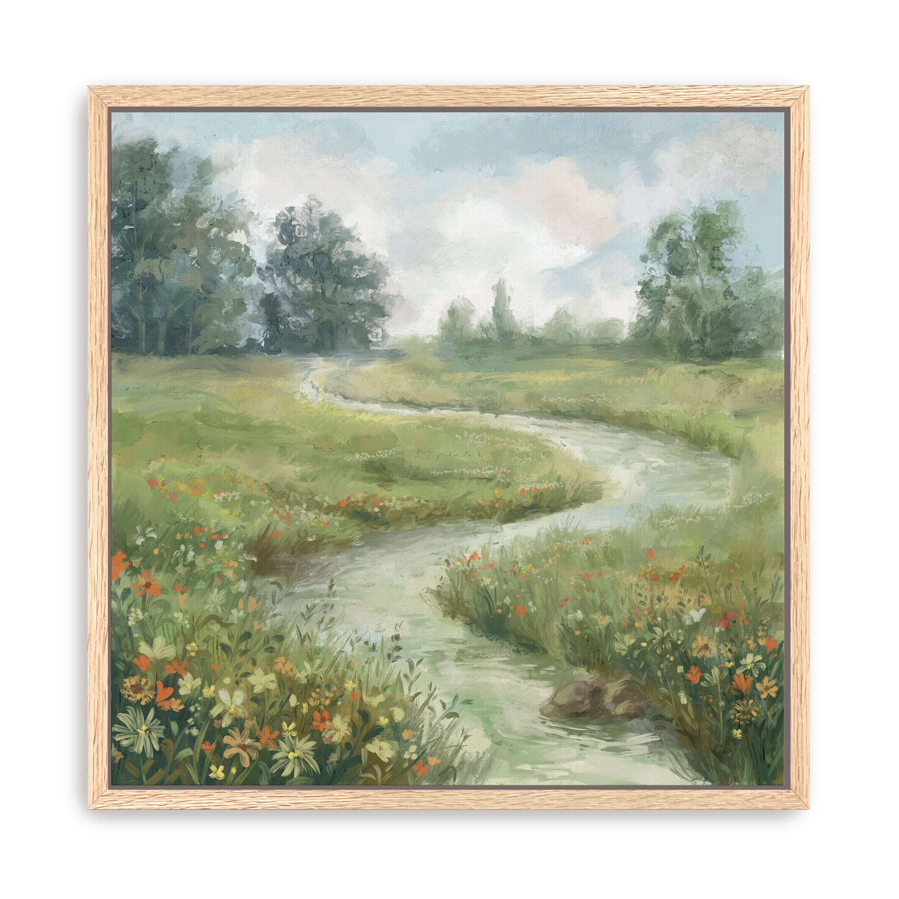 Flower river Canvas Giclee