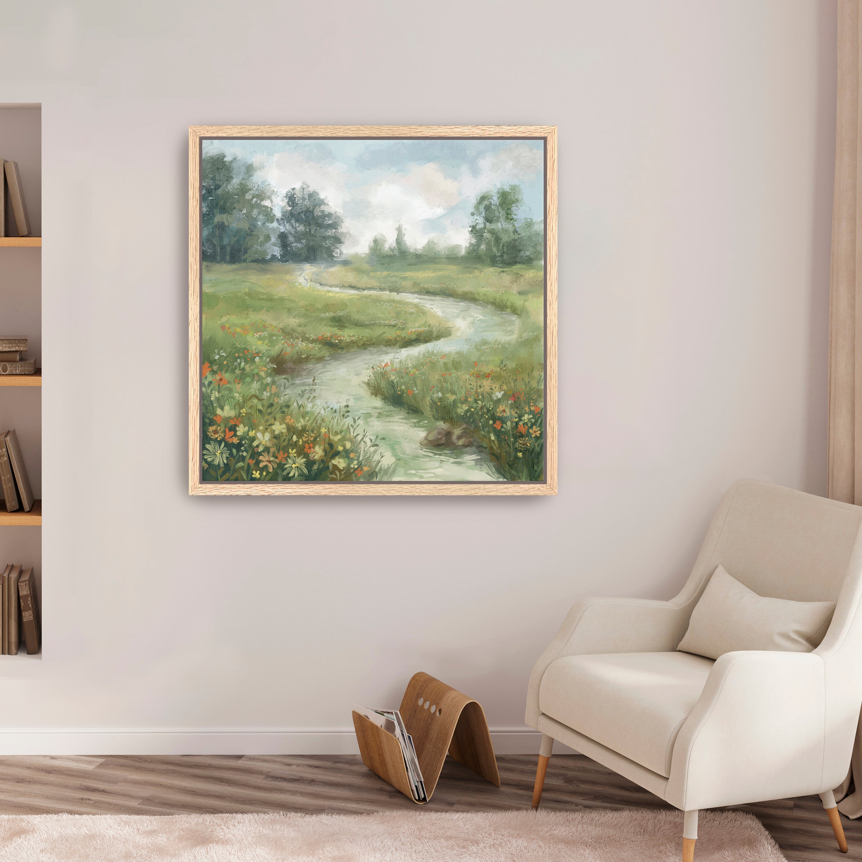 Flower river Canvas Giclee