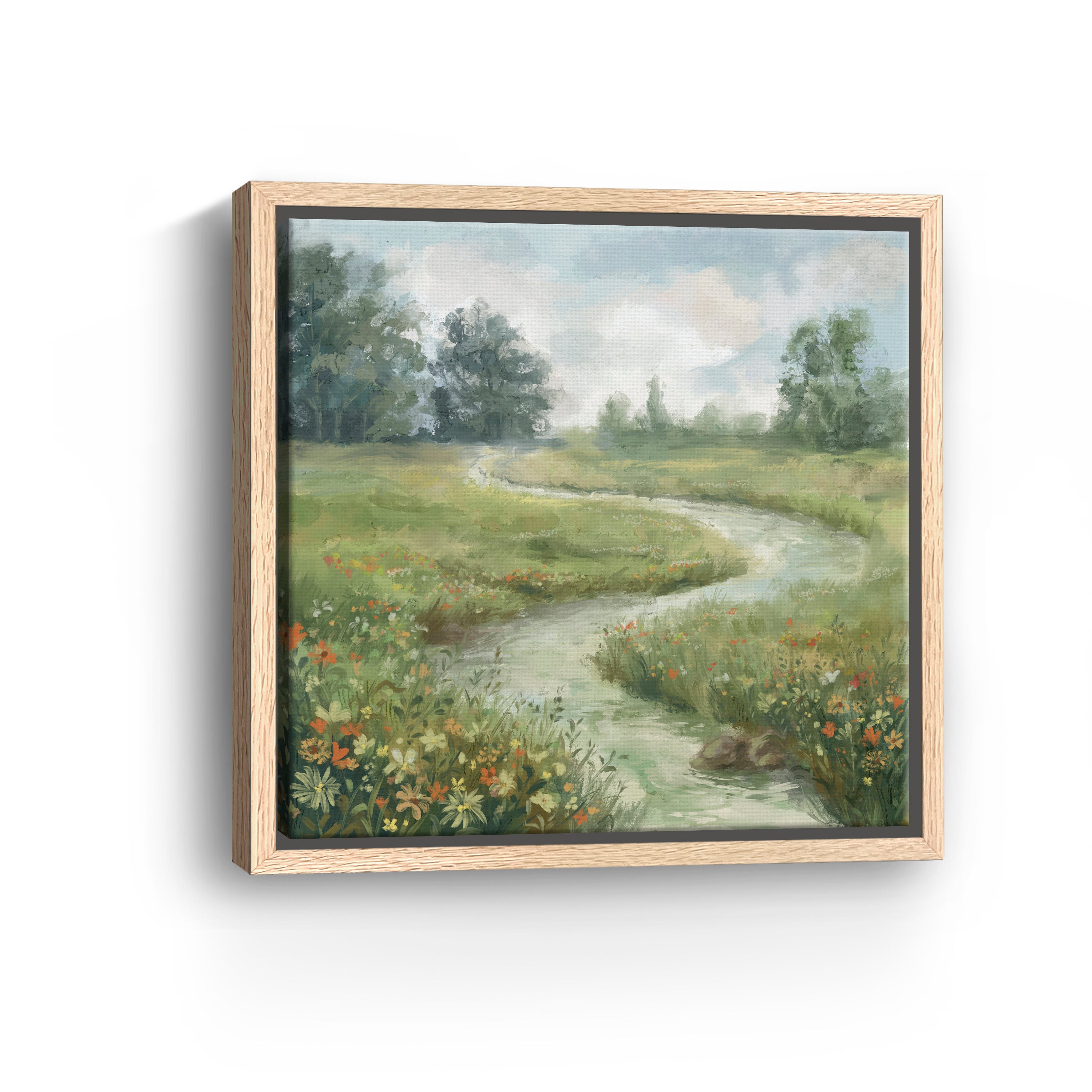 Flower river Canvas Giclee