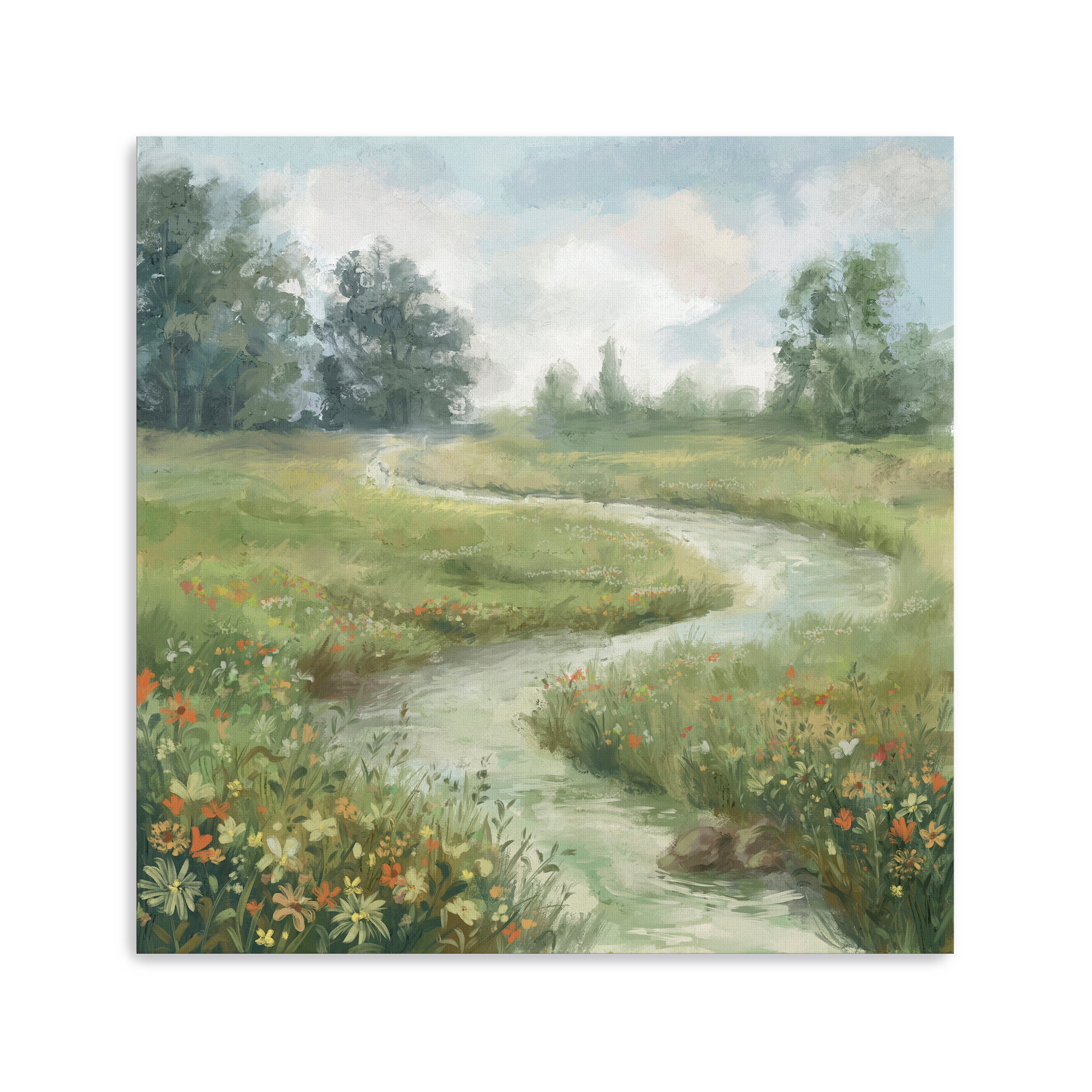 Flower river Canvas Giclee