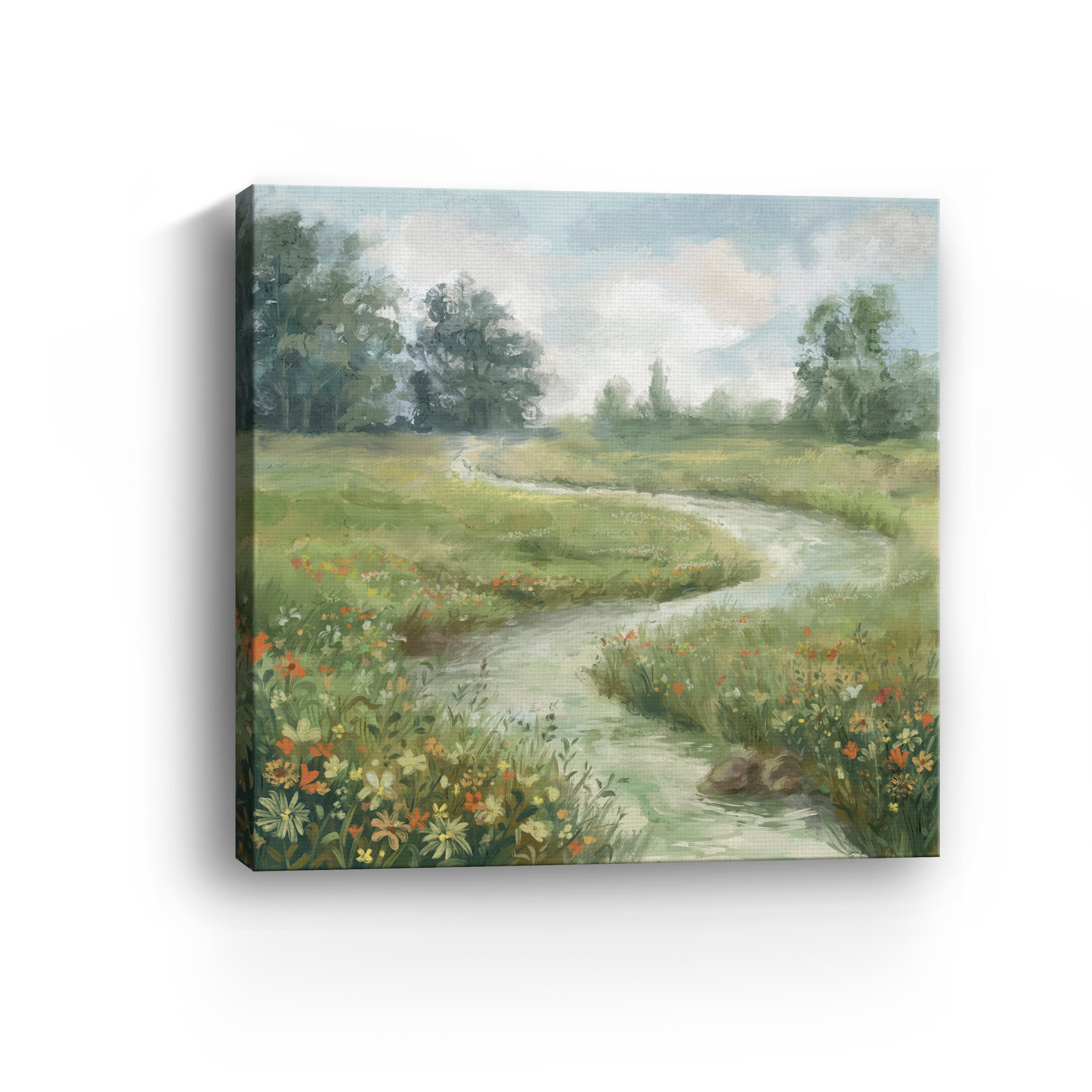 Flower river Canvas Giclee