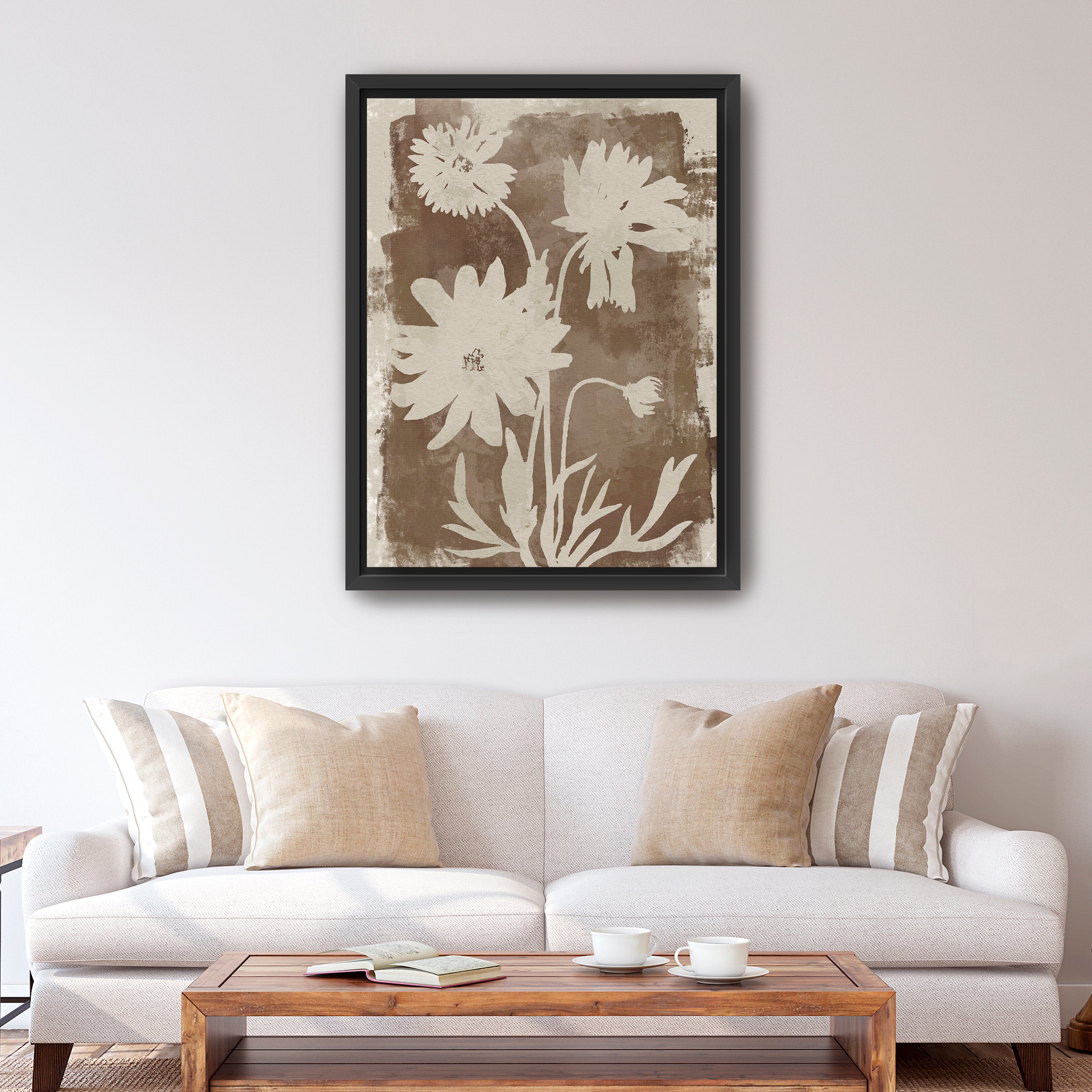 Quartz Flowers Canvas Giclee