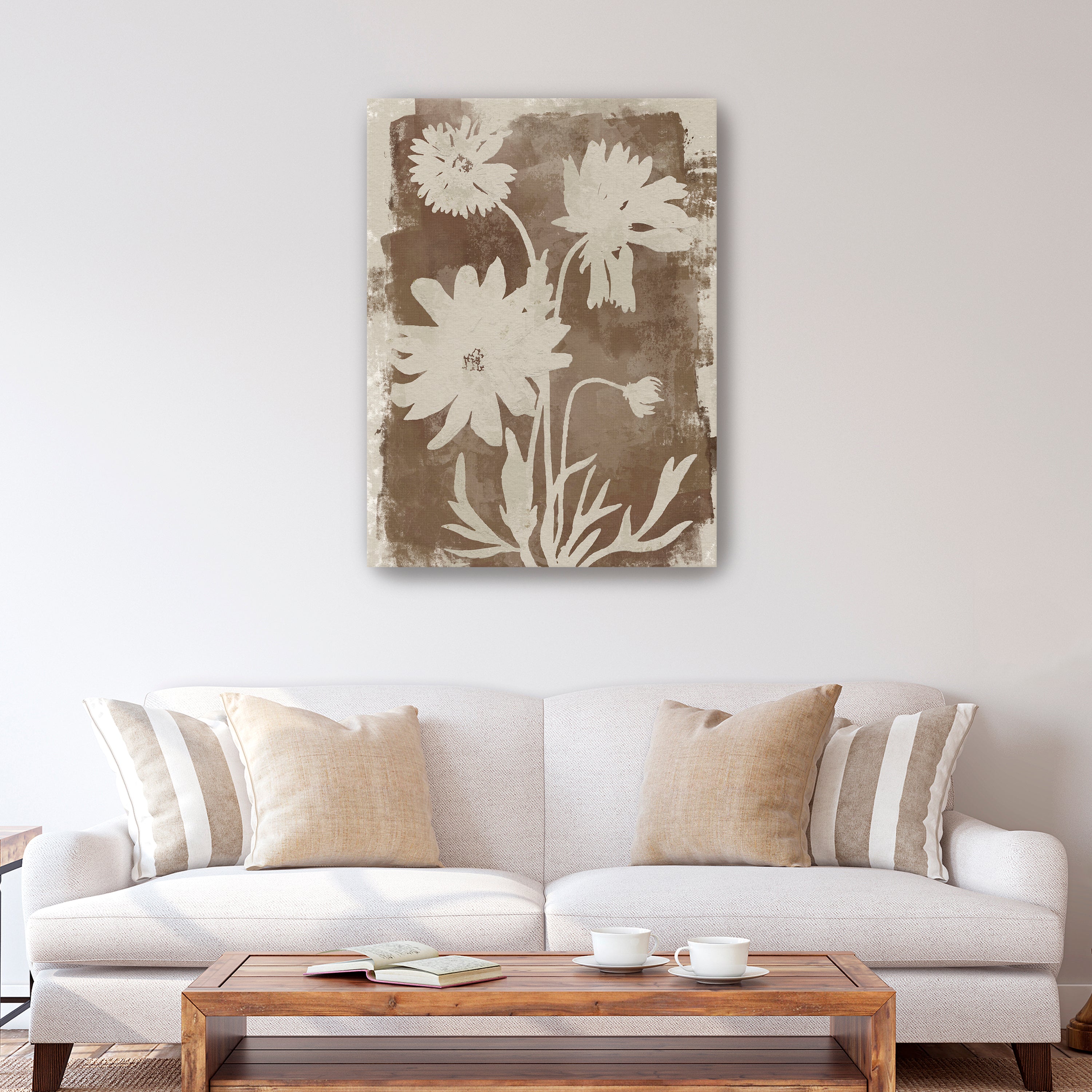Quartz Flowers Canvas Giclee