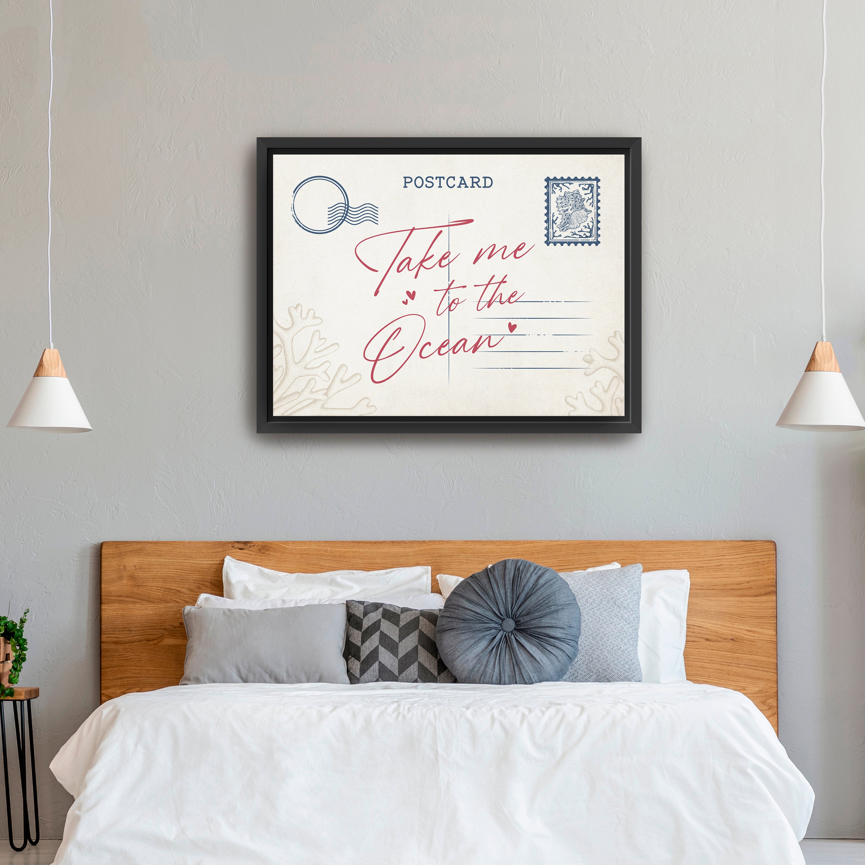 Beach Postcard Canvas Giclee
