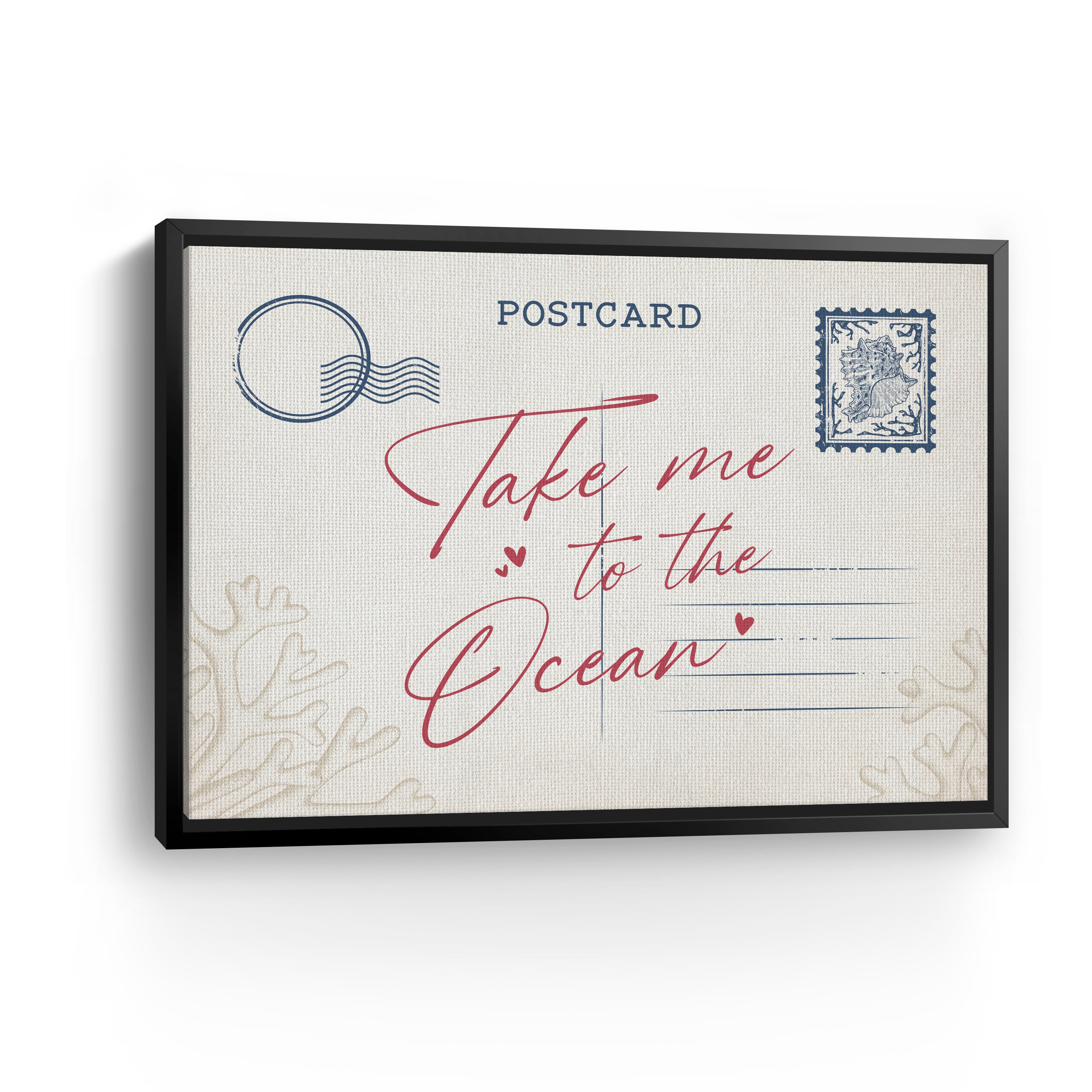 Beach Postcard Canvas Giclee