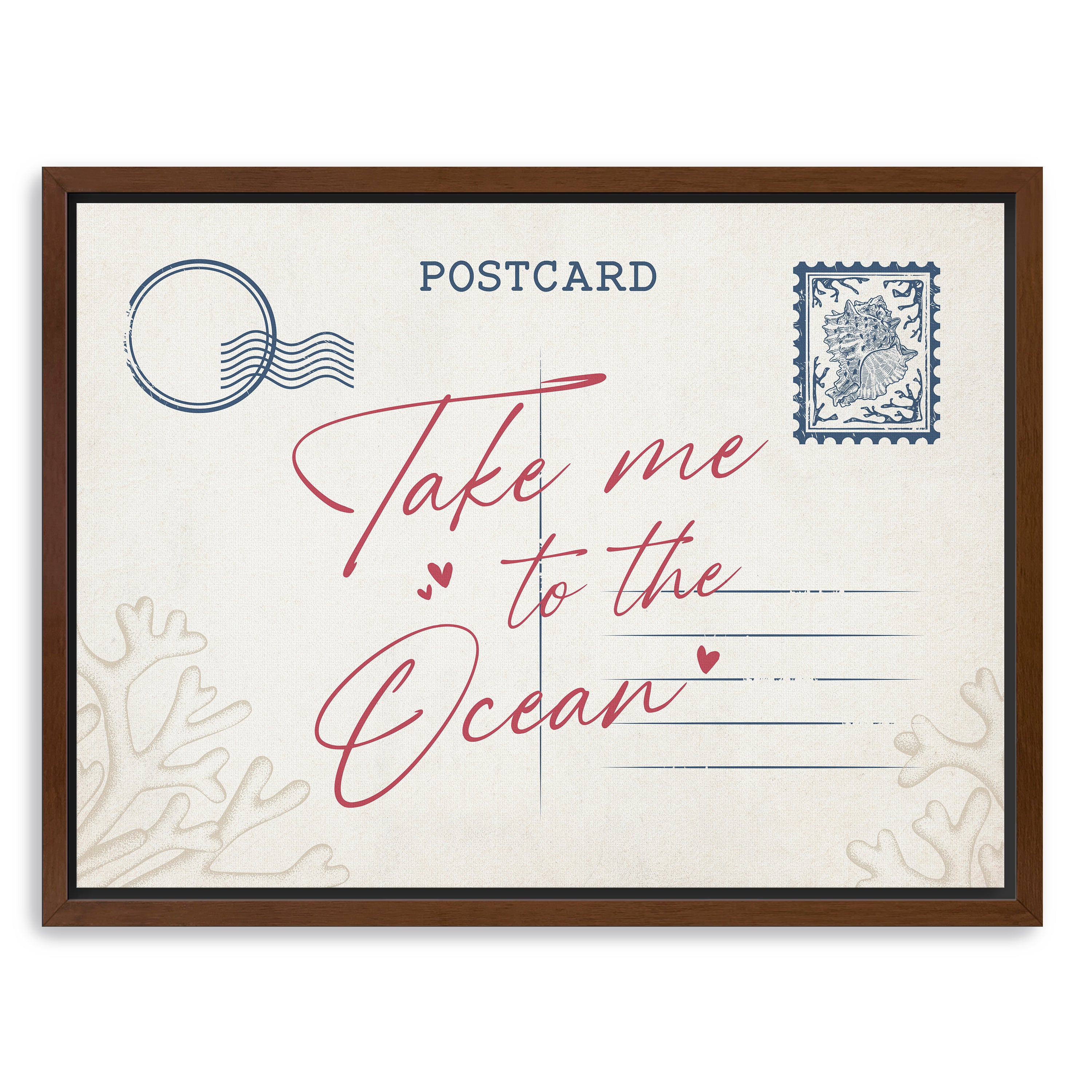 Beach Postcard Canvas Giclee