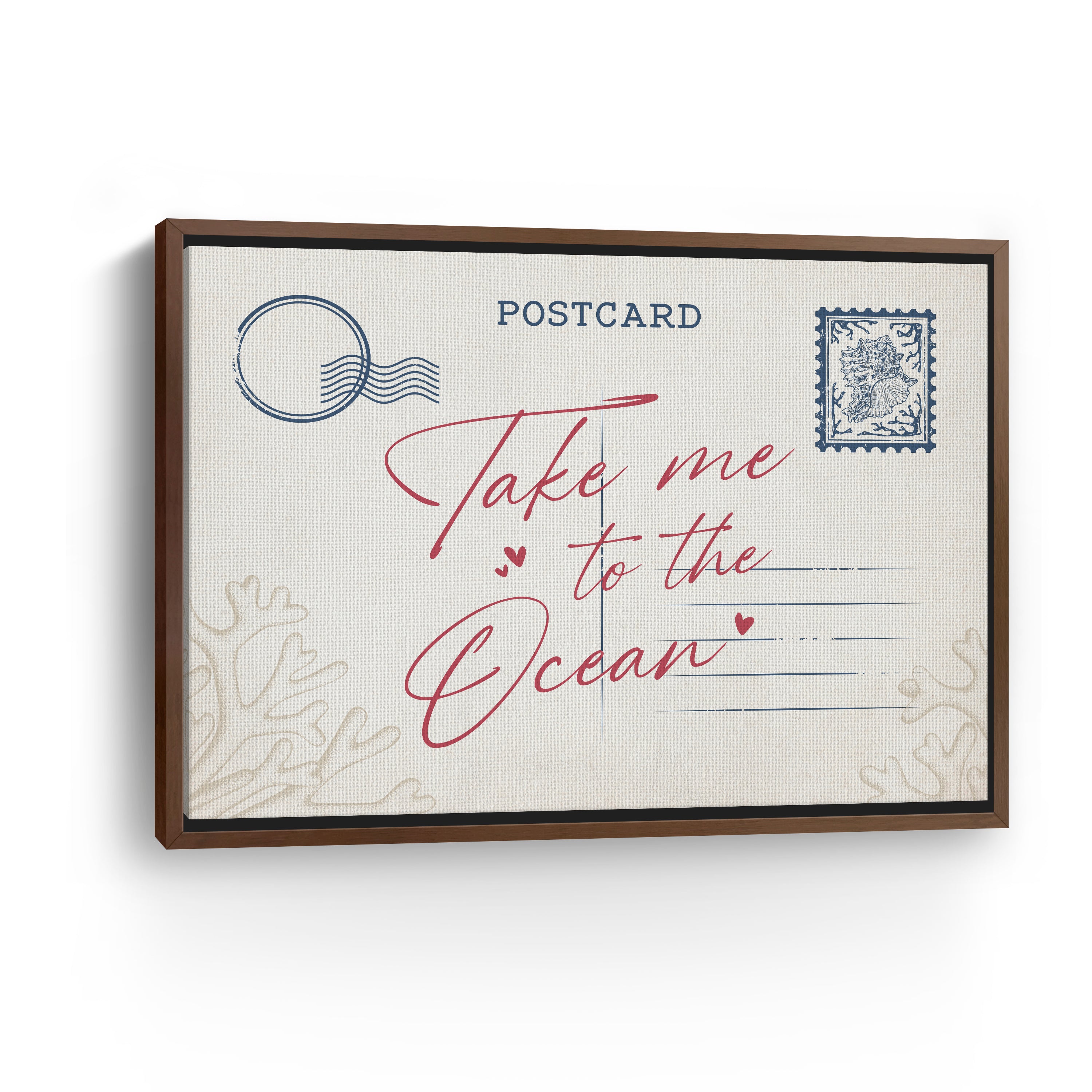 Beach Postcard Canvas Giclee