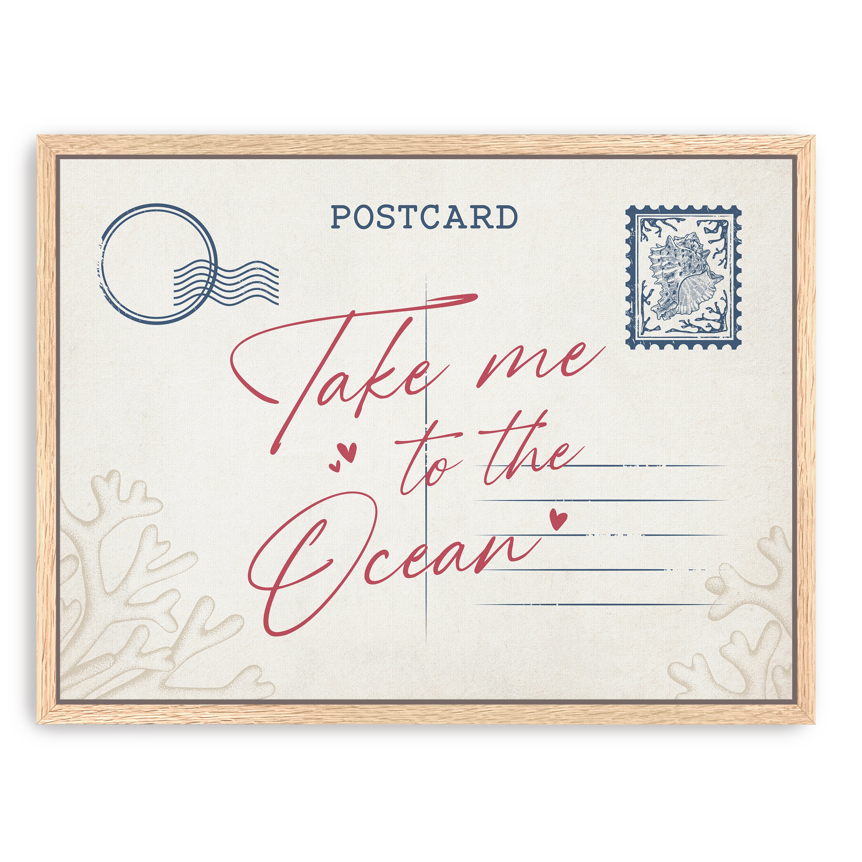 Beach Postcard Canvas Giclee