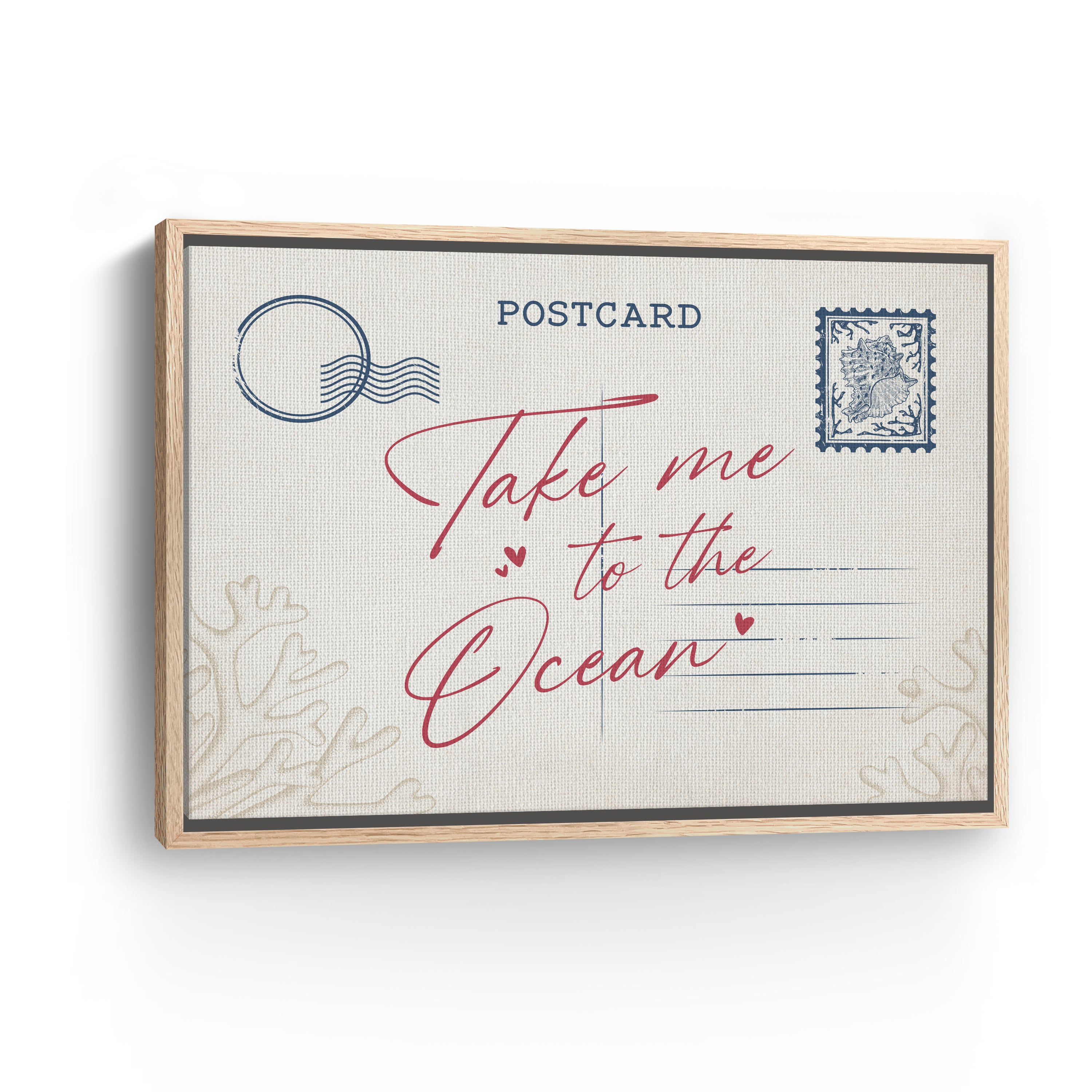 Beach Postcard Canvas Giclee
