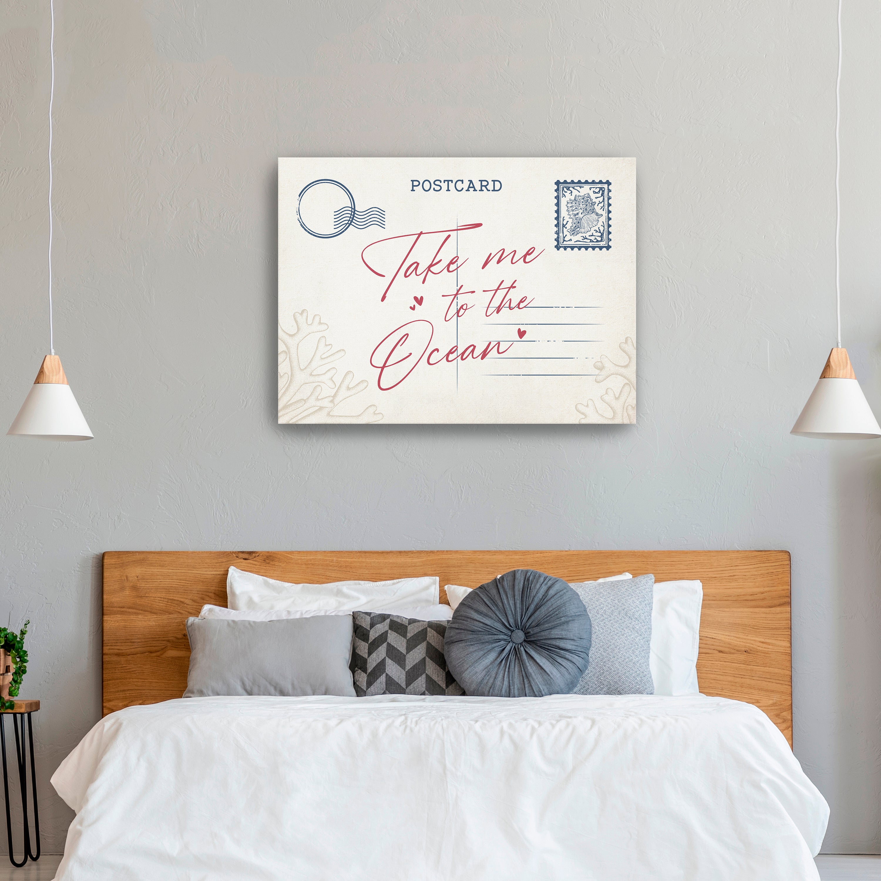 Beach Postcard Canvas Giclee
