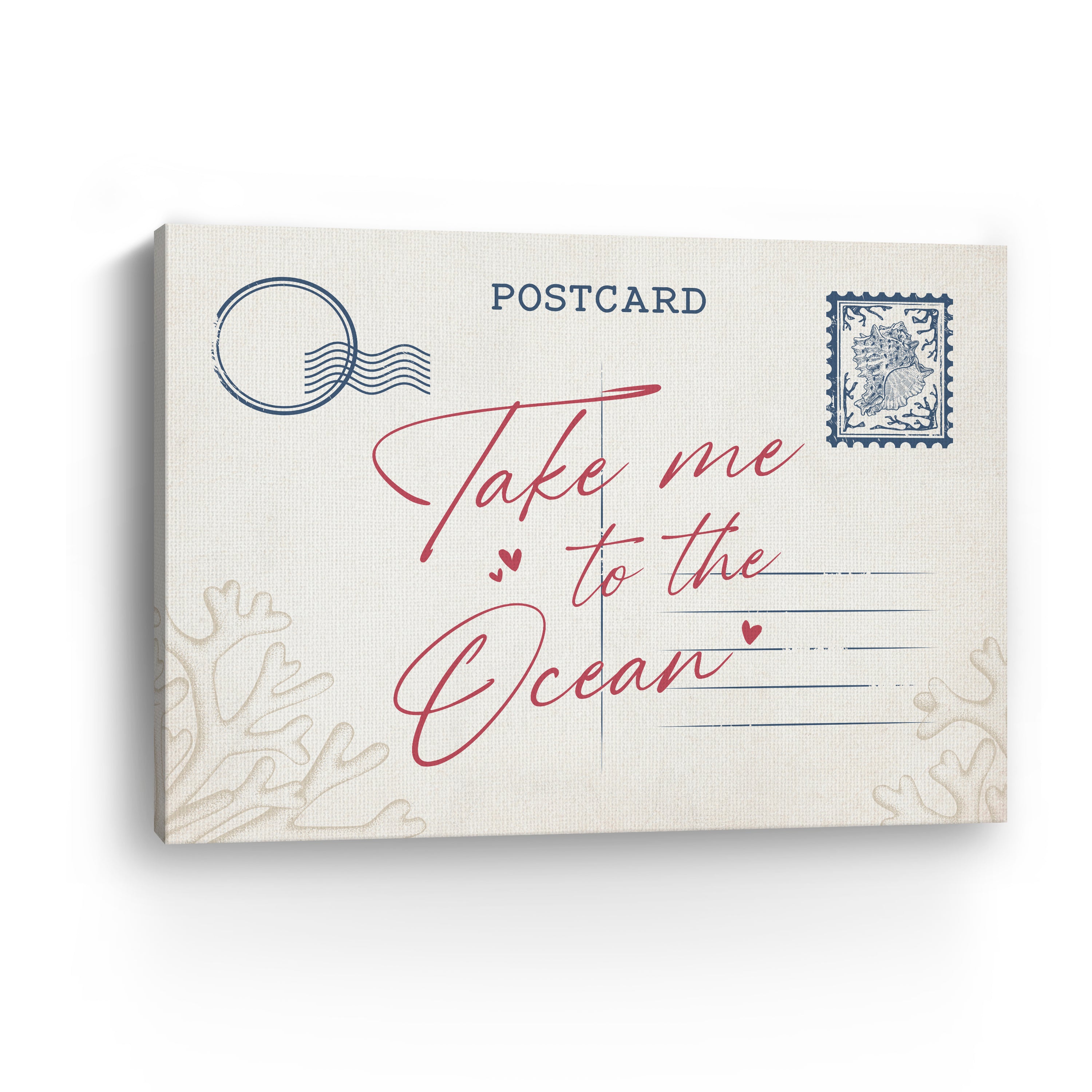 Beach Postcard Canvas Giclee