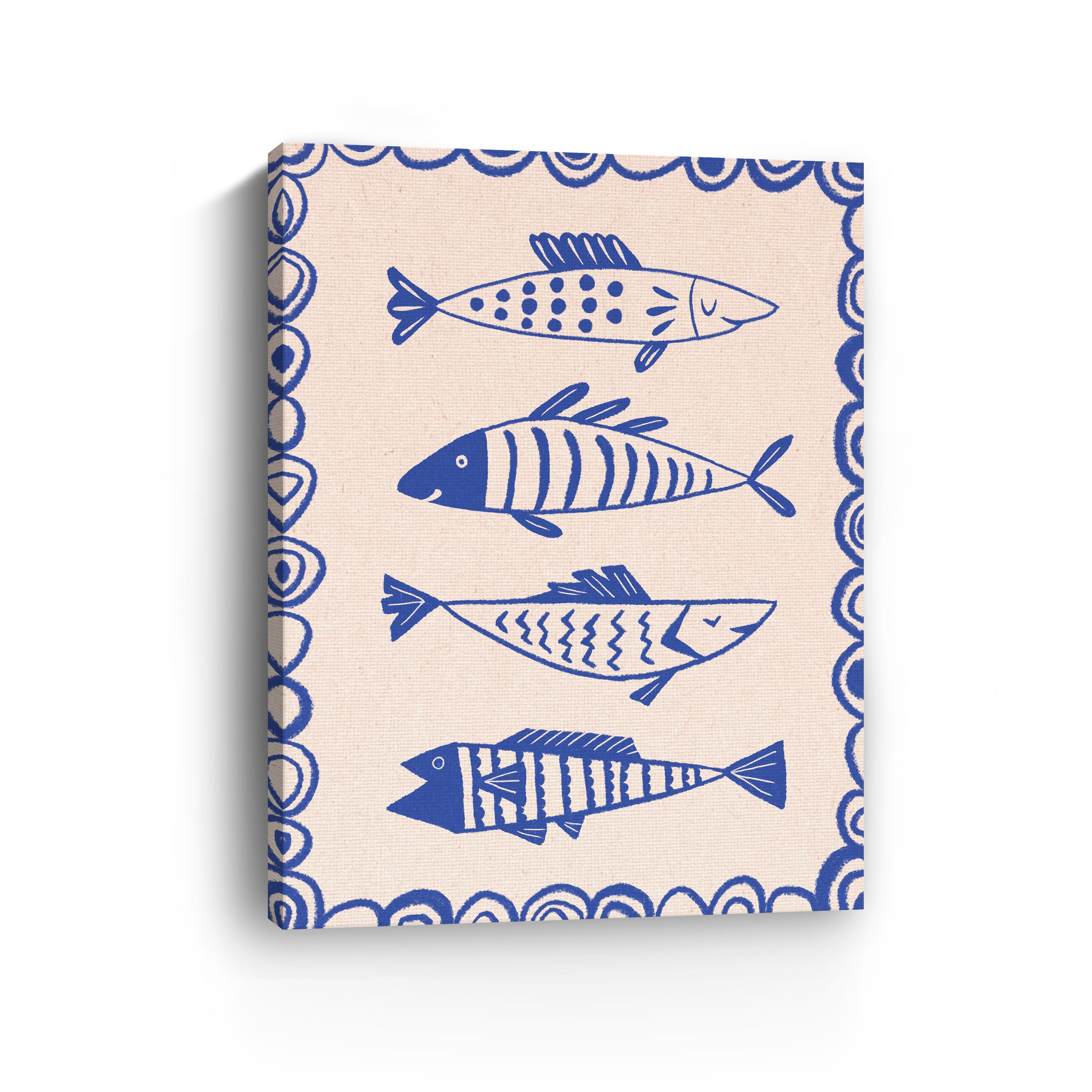 Doodle Fish Canvas Giclee