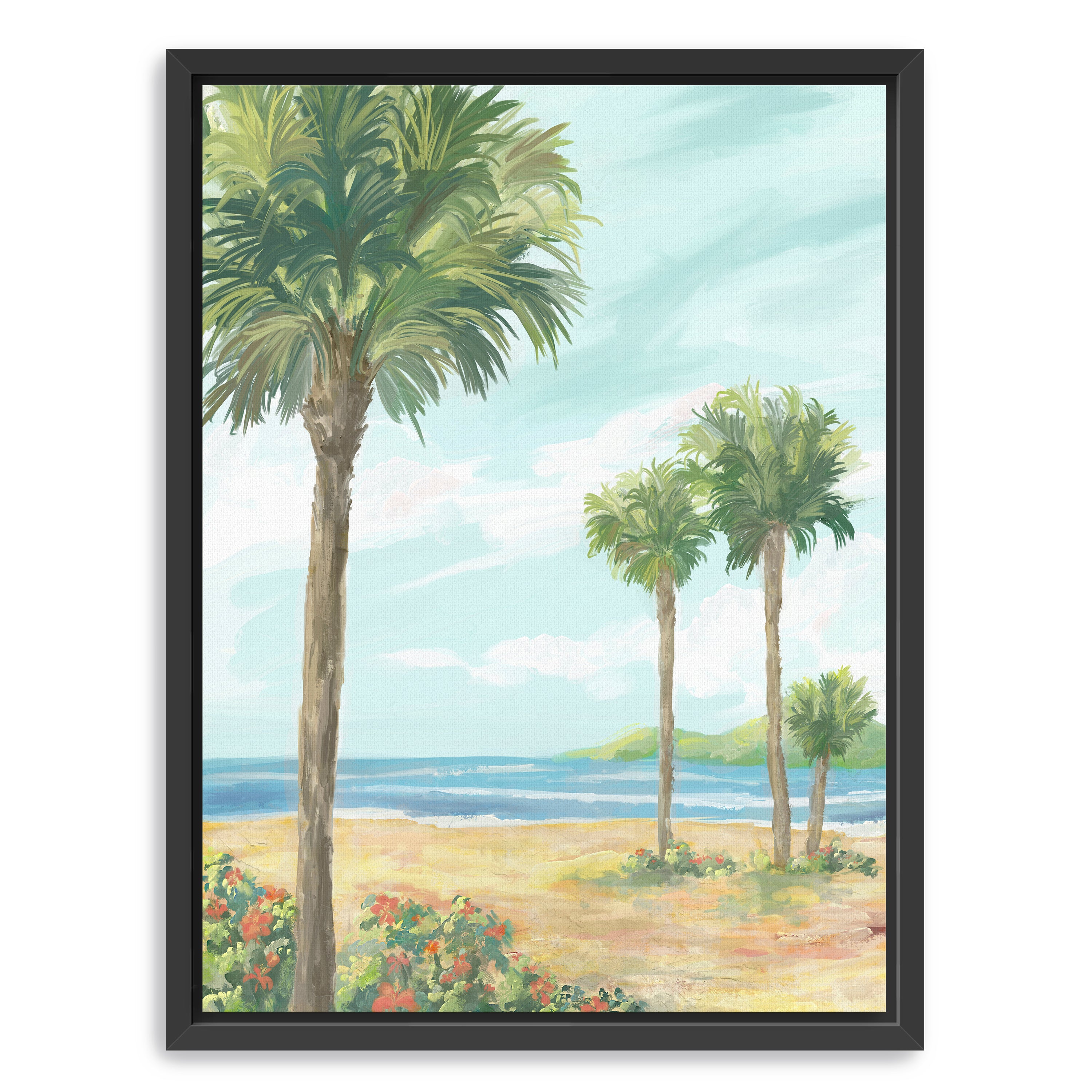 Summertime Palms Canvas Giclee